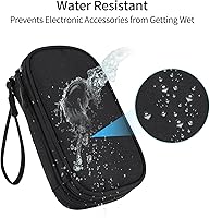 Vista 5 de JIAKAI Travel Cable Organizer - Electronics Accessories Bag-Black