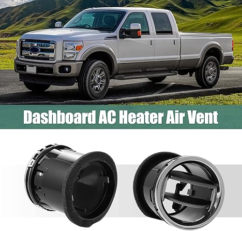 Miniatura 2 de X AUTOHAUX 2 piezas de ventilación de aire para tablero de instrumentos 8L3Z19893BA ventilación interior delantera para Ford F-150 2004-2008 para