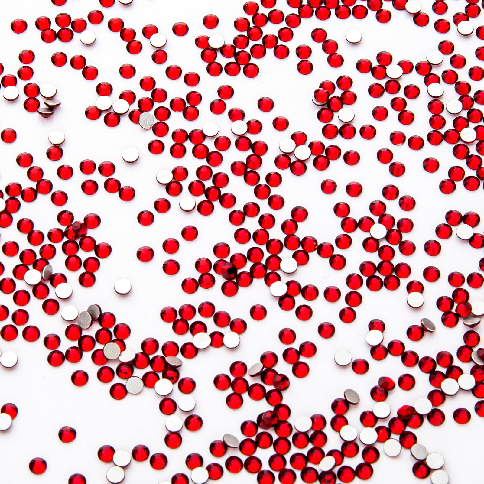 1440Pcs Siam Crystal Rhinestones,Glass Flatback Rhinestones Gemstones Small for Nail Face Makeup Art Crafts Clothes Decoration -(SS4,1.6mm,Siam)