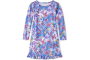 Girls' Single Long Sleeve Nightgowns