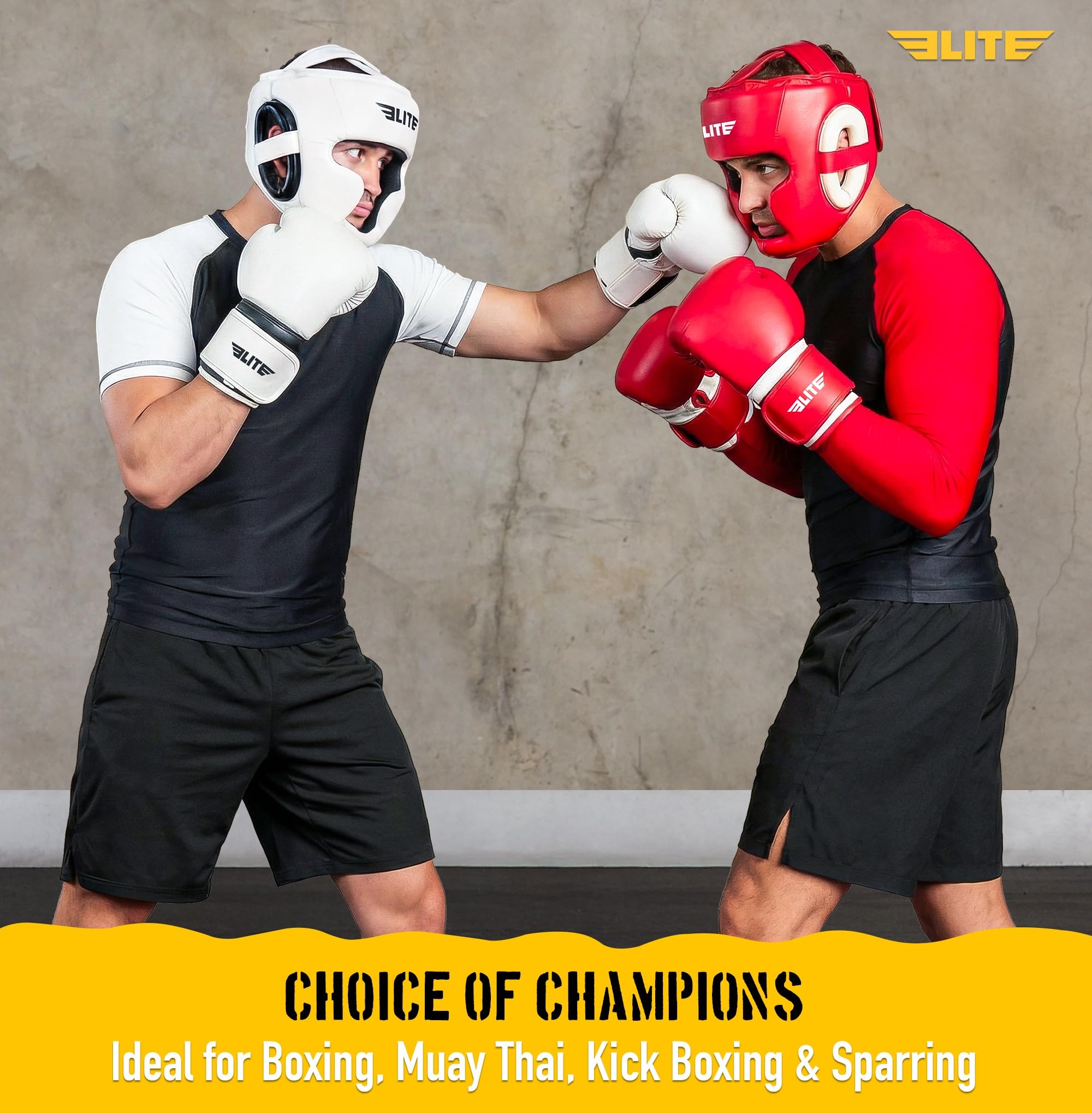 Amazon | Elite Sports ボクシングヘッドギア メンズ ボクシングヘッド