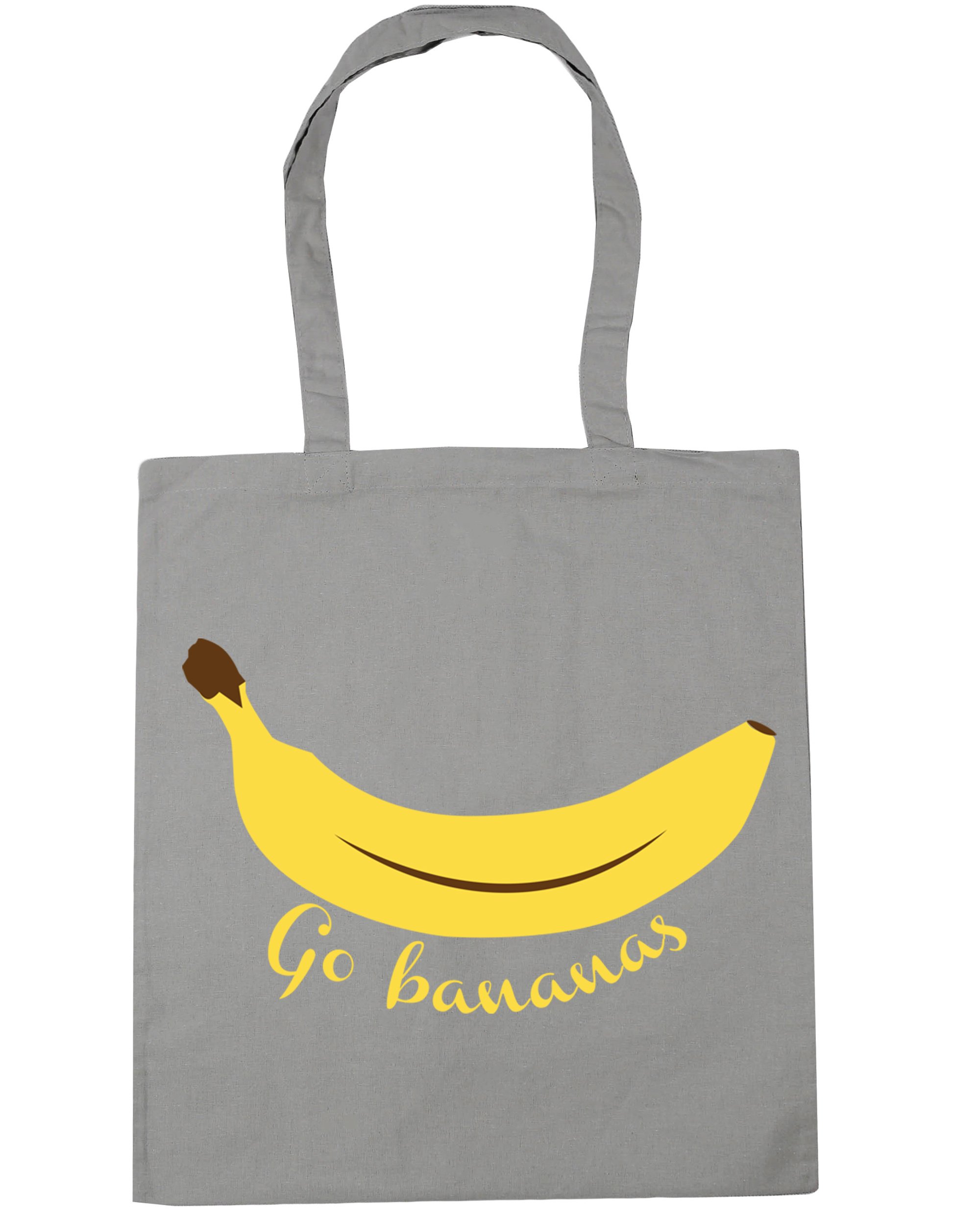 Hippowarehouse Go bananas Tote Shopping Gym Beach Bag 42cm x38cm, 10 litres