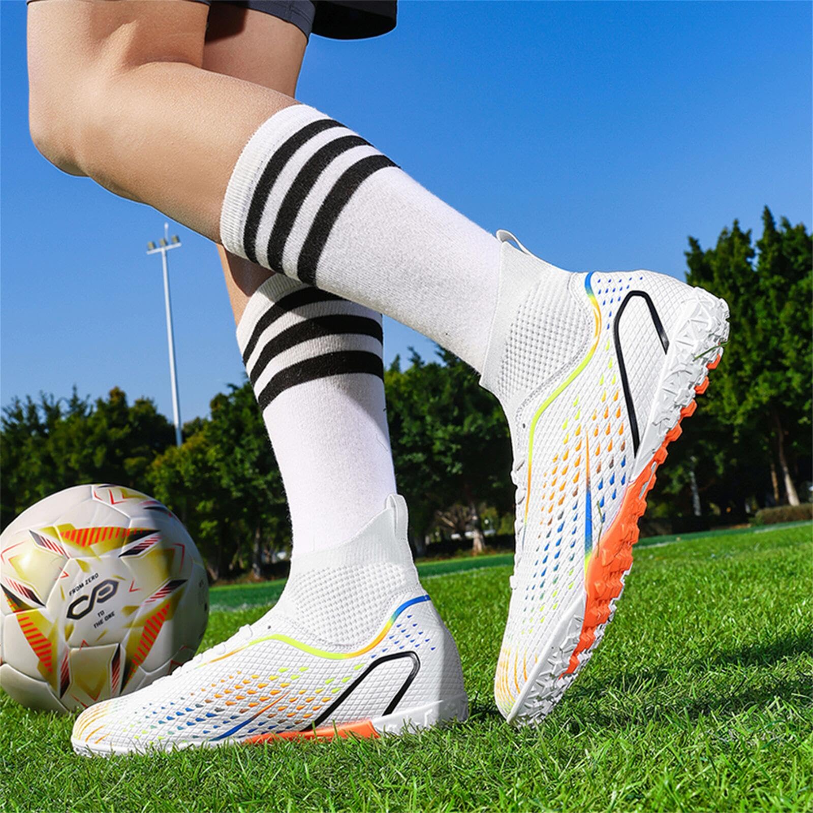 KUUK Fußballschuhe Herren Kinder Kunstrasen Fussballschuhe Halle Jungen Stollenschuhe Jugendliche AG TF Turf Trainingsschuhe Football Schuhe