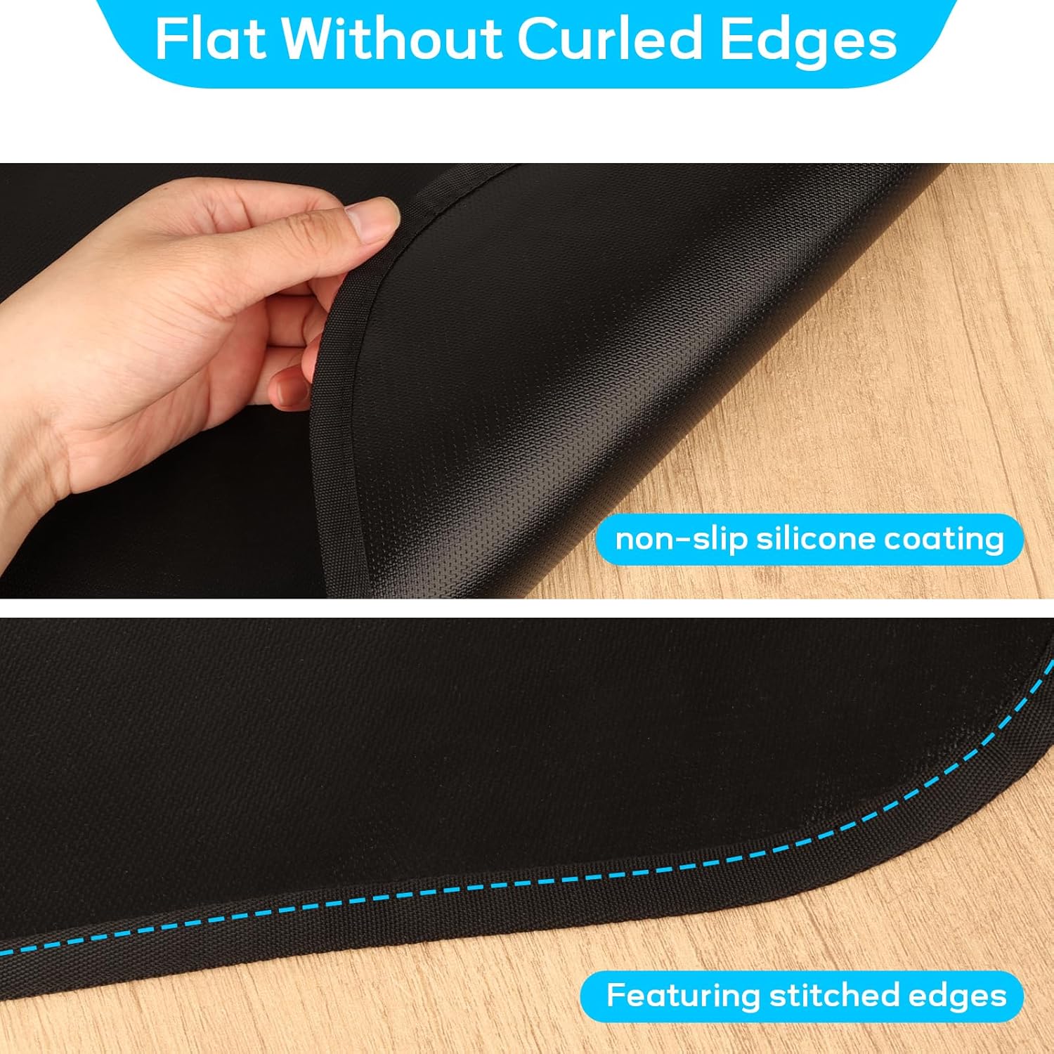 60 x 40 Inches Under Grill Mats for Outdoor Grill, Double-Sided Fireproof, Oil/Waterproof, Heat Resistant Grilling Mat, Fire Pit/Fireplace, Portable BBQ Protector for Decks, Lawns and Patios - Image 4