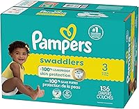 Vista 111 de Pampers Swaddlers - Pañales desechables ultra suaves para bebé talla 1, 164