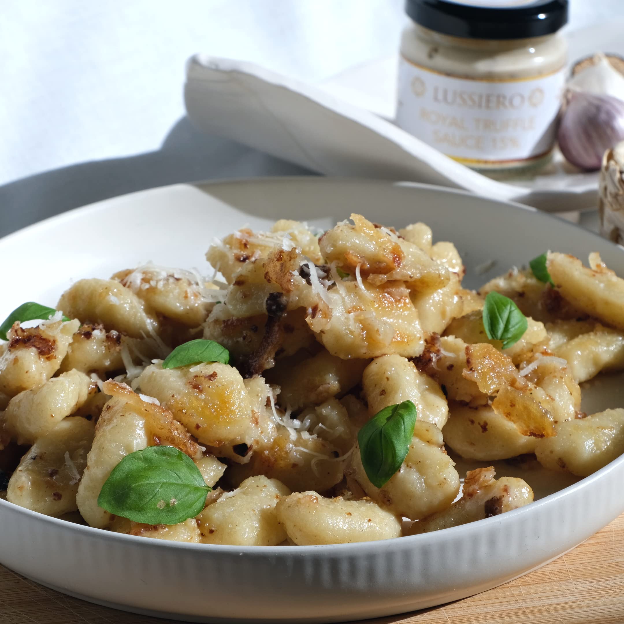 3er Pack Lussiero Weisse Bianchetto Trüffel Sauce Salsa mit echtem Bianchetto Trüffel Tuber Borchii 80g