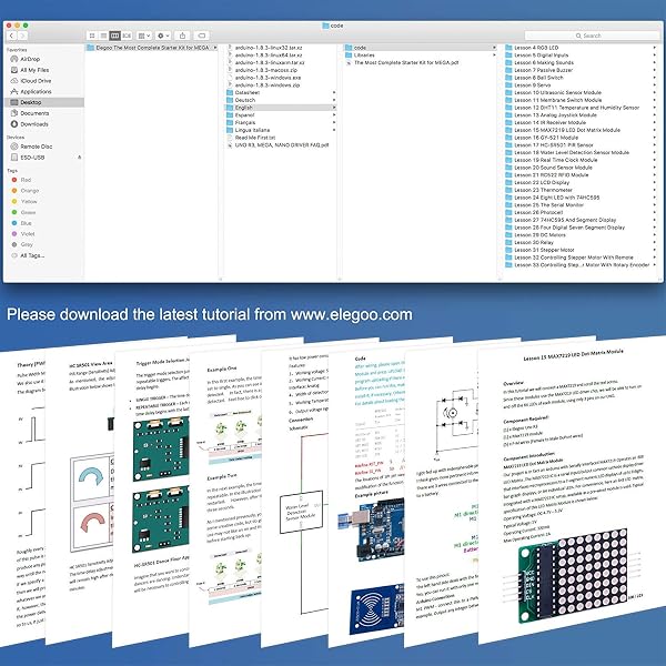 ELEGOO MEGA R3 Lo Starter Kit più Completo con Tutorial Italiano Compatibile con i Progetti IDE di Arduino - 4