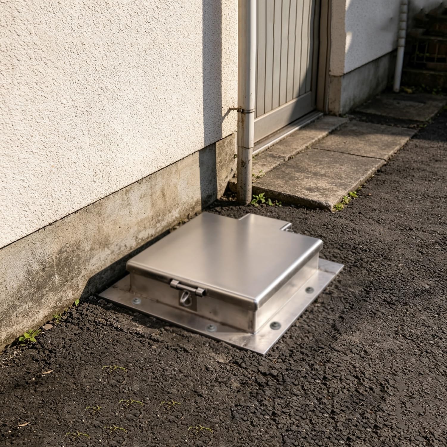 Tapa de registro acero inoxidable con cerradura