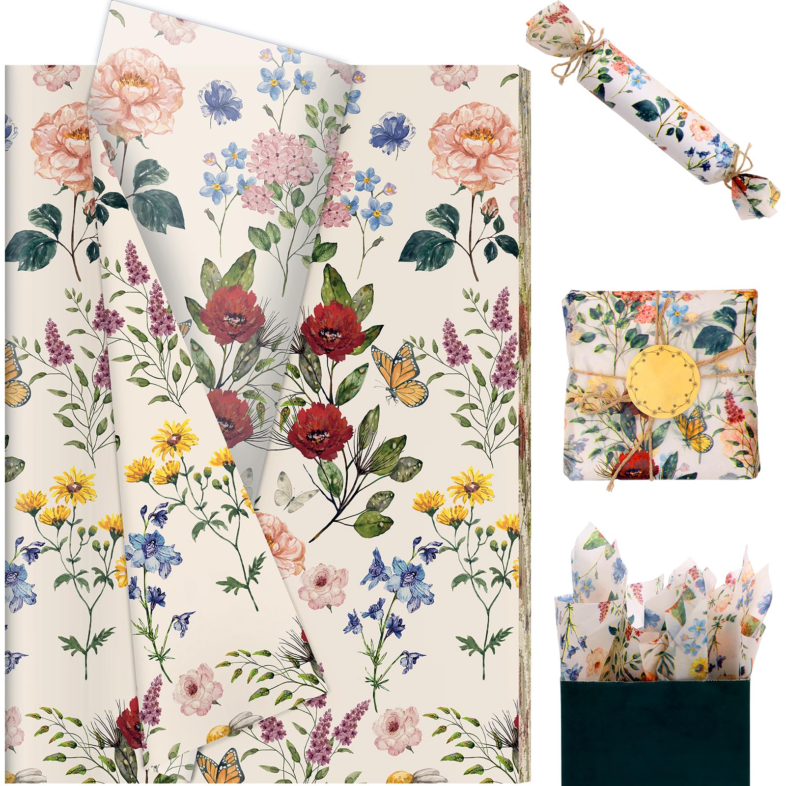 Coeur Aquarelle Avec Coquelicots Rouges Fleurs Et Feuilles Peintes à La