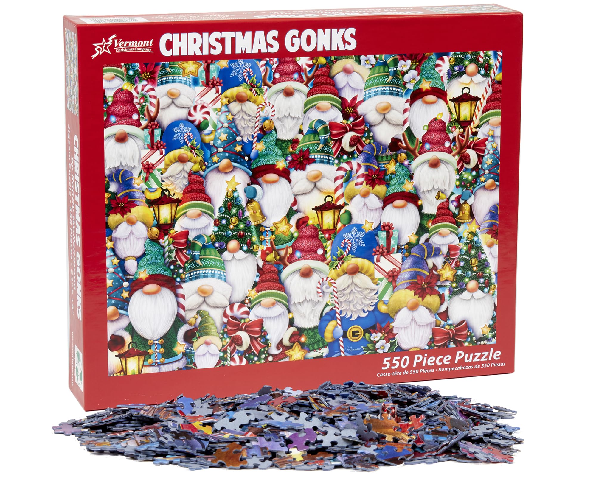Amazon.com: Vermont Christmas Company Christmas Gonks Jigsaw