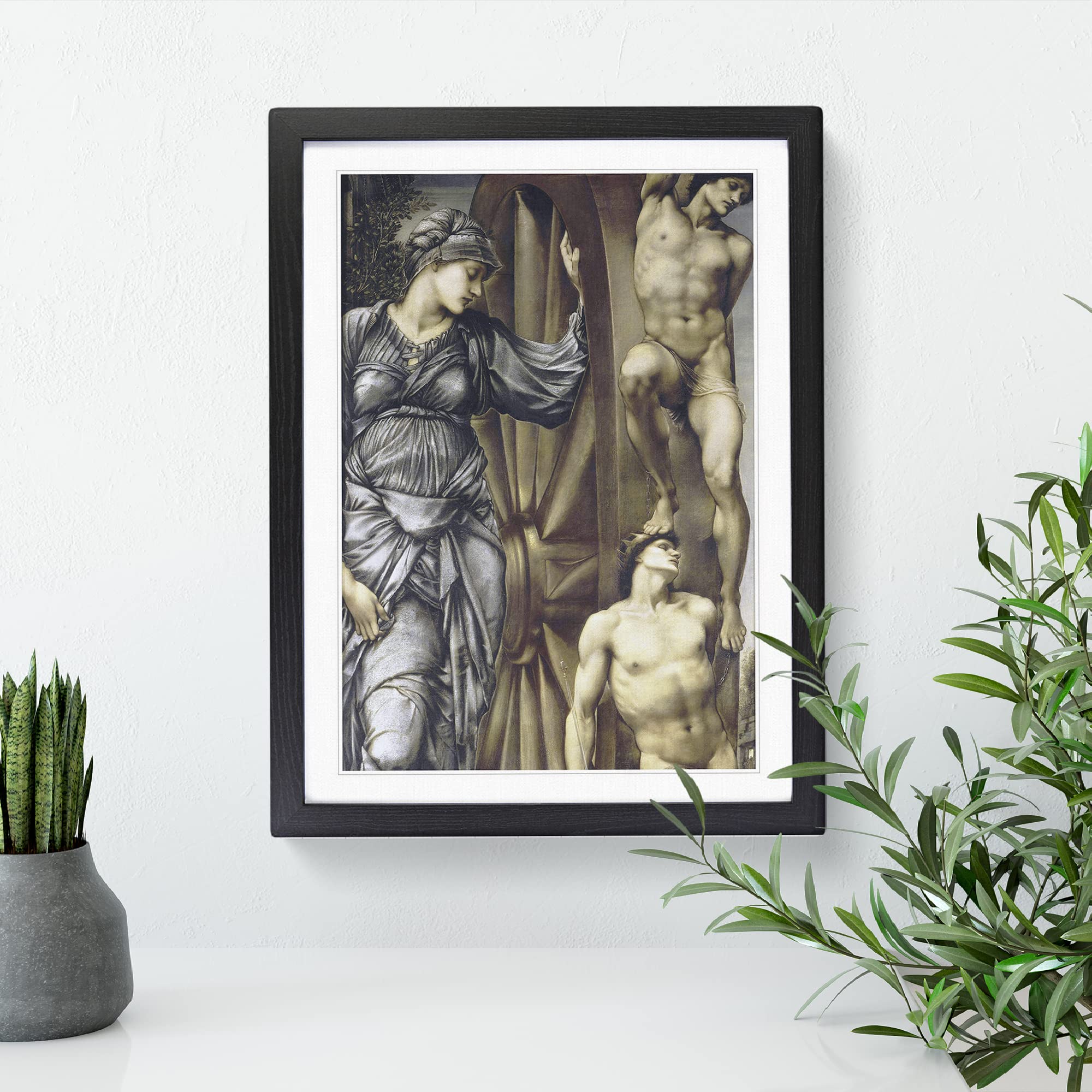 Edward Burne Jones The Wheel Of Fortune Classic Painting Framed Wall Art Print - Image 2