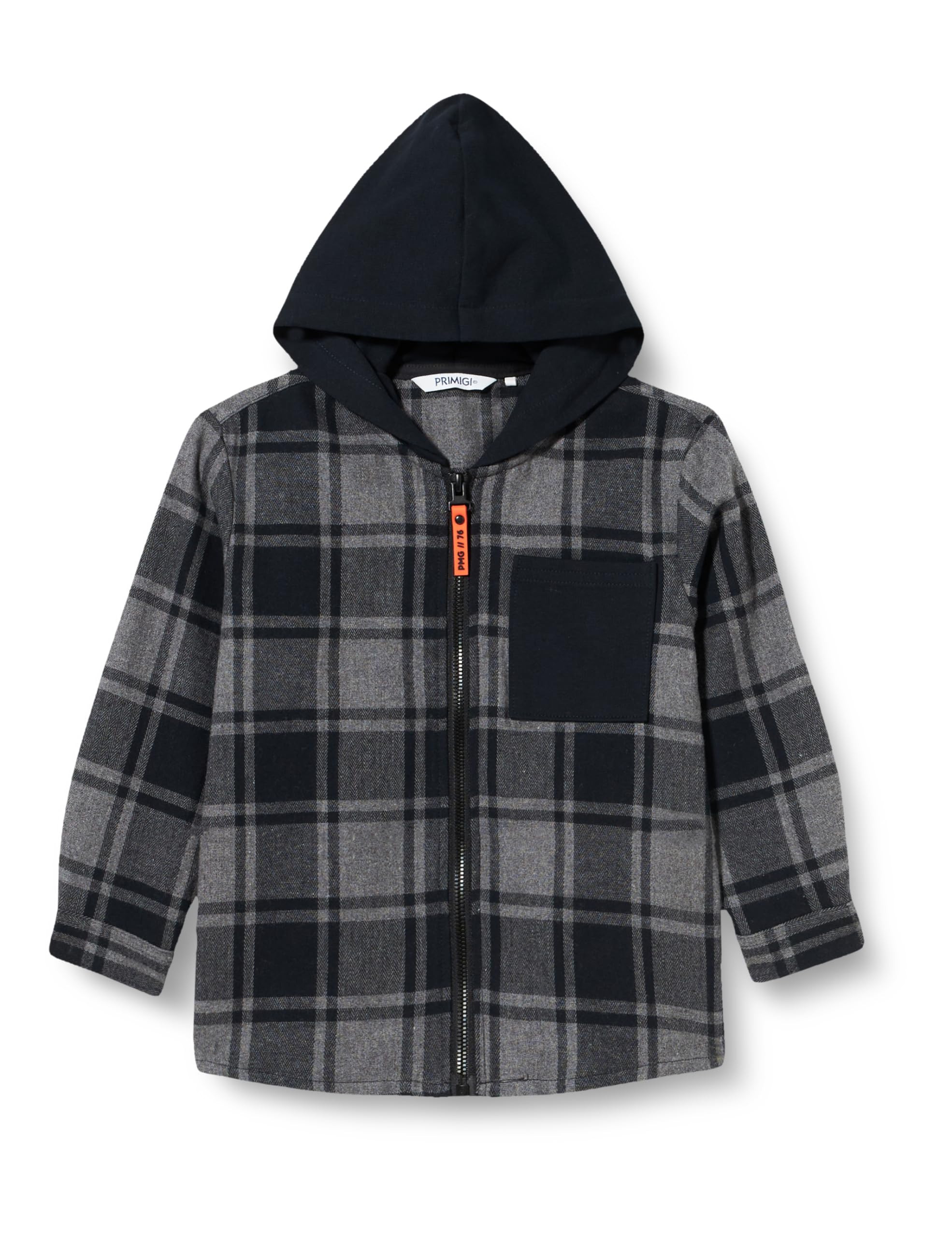 Primigi Street Vibes Camicia con Cappuccio Ragazzo, Grigio Melange, 3 Anni