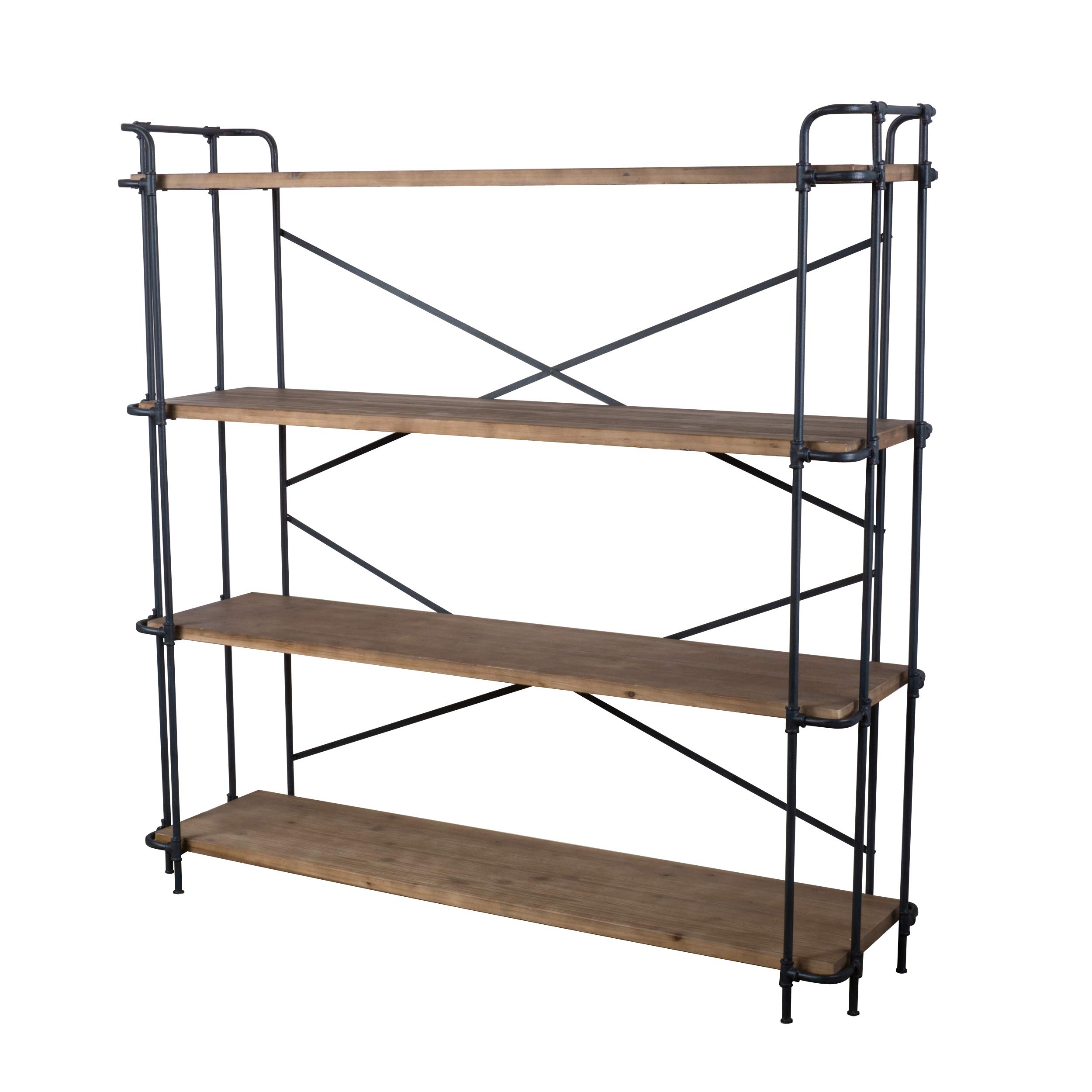 Christopher Knight Home Yorktown-Outdoor Iron 4-Shelf-Bookcase, Antique Finish
