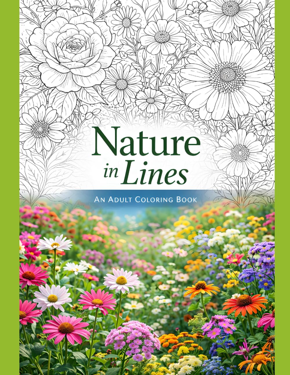 Nature in Lines: An Adult Coloring Book