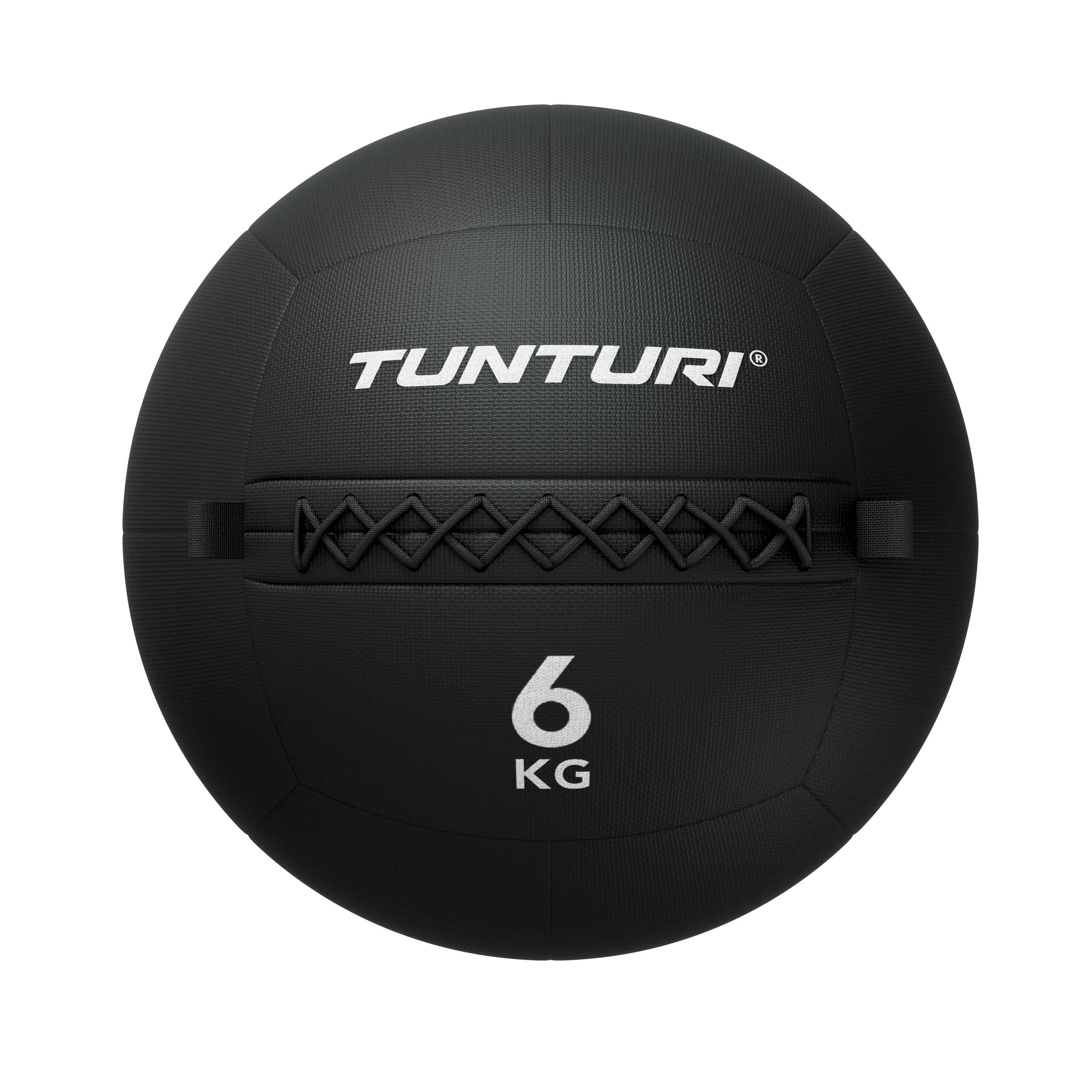 Tunturi Platinum Wall Ball – 4 kg – Schwarz – Inkl. kostenlose Fitness-App