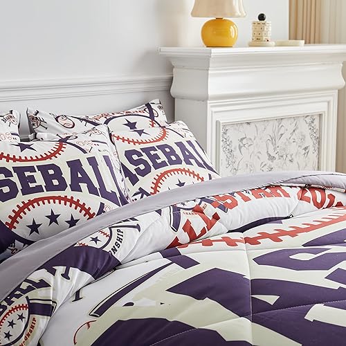 Miniatura 10 de FAIRY KAARI Juego de edredón con estampado de telaraña para niños, tamaño individual, 7 piezas, diseño de araña roja, para adolescentes y niños (1