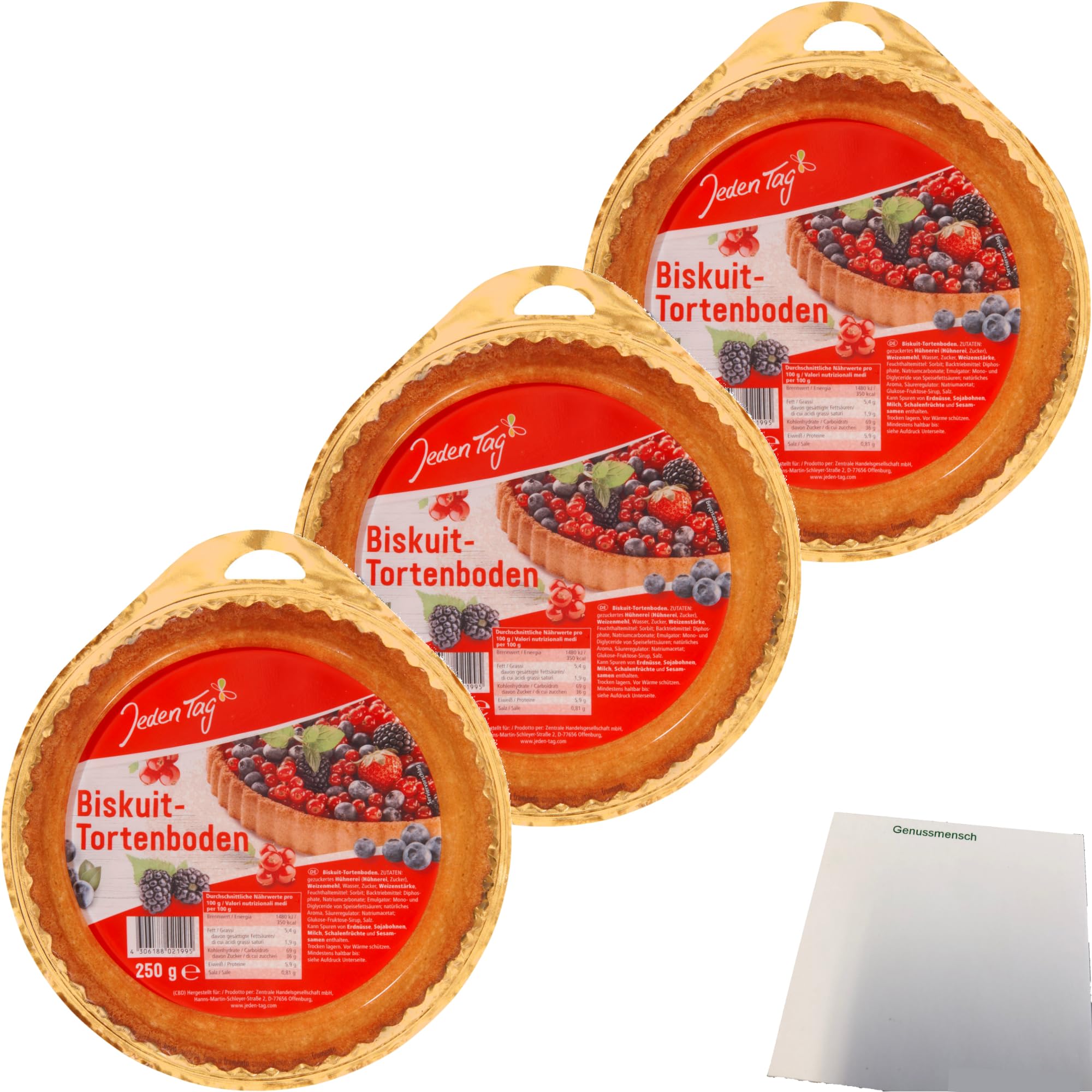 tortenboden über nacht aufbewahren usy Bundle für Jeden Tag Biskuit-Tortenboden 3er Pack (3x250g Packung) + usy Block Lebensmittel & Getränke Getrocknet Couleur:Blau Kaufe Kräutersparer, Vorratsbehälter, Gemüse-Einmachflasche,