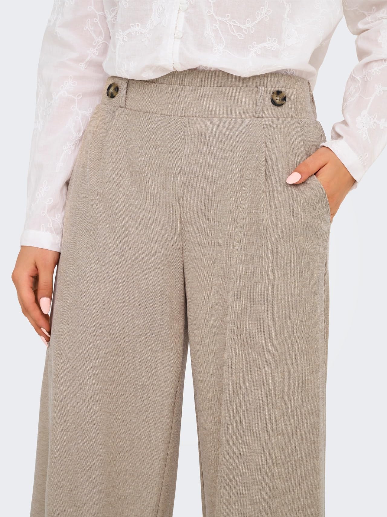 JDY Jdy Birdie Geggo Long Pant Jrs Noos - spodnie materiałowe Kobiety
