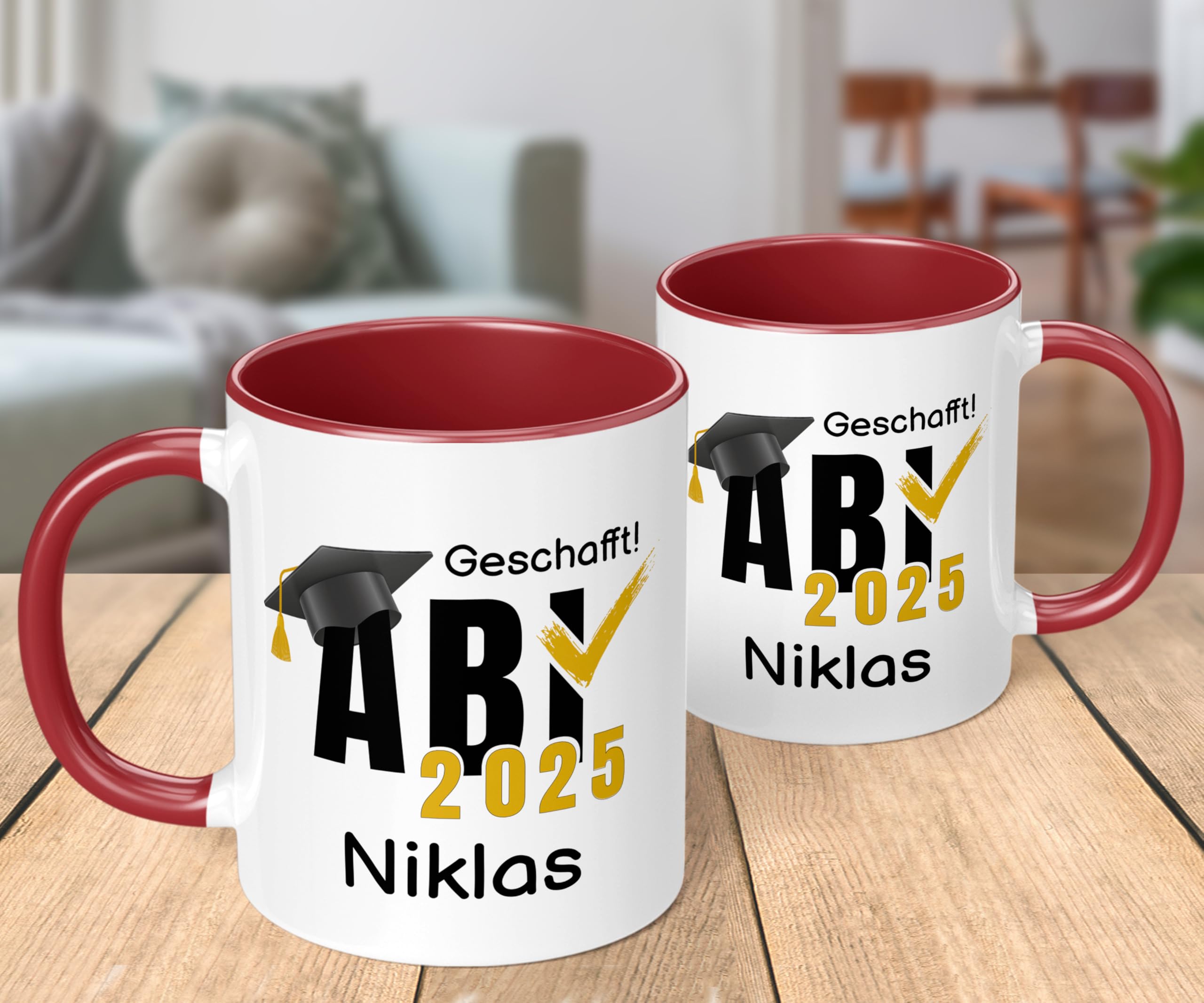 Kilala Abitur Tasse 2025 Personalisiert – Keramikbecher 300 Ml Mit Spruch, Geschenkidee Für Abiturienten
