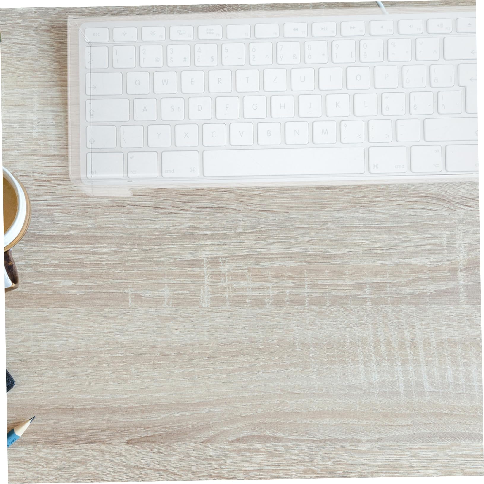 jojofuny Funda de Teclado Transparente de Acrílico para Proteger Teclado de Líquidos y Polvo para Hogar y Escuela