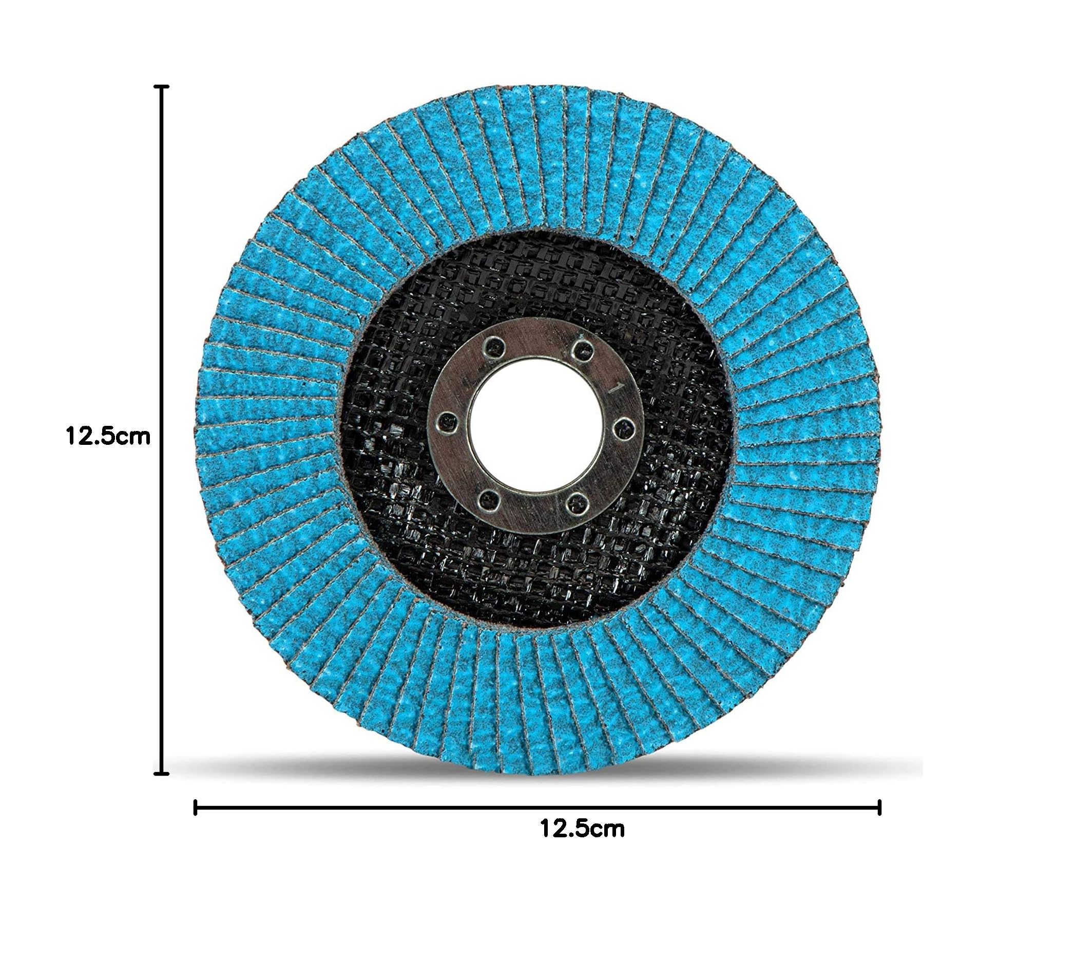 Z-Coat Lot de 10 disques à lamelles de qualité supérieure Diamètre 125 mm Grain 120 Disques abrasifs revêtus d'alumine de zirconium by FD-Workstuff