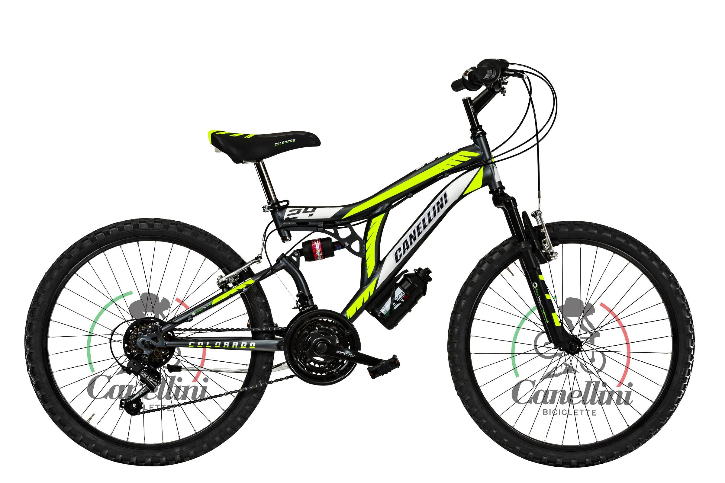BICICLETTE CANELLINI Bicicletta Bambino FULL SUSPENSION 24 COLORADO - Ruote  24\