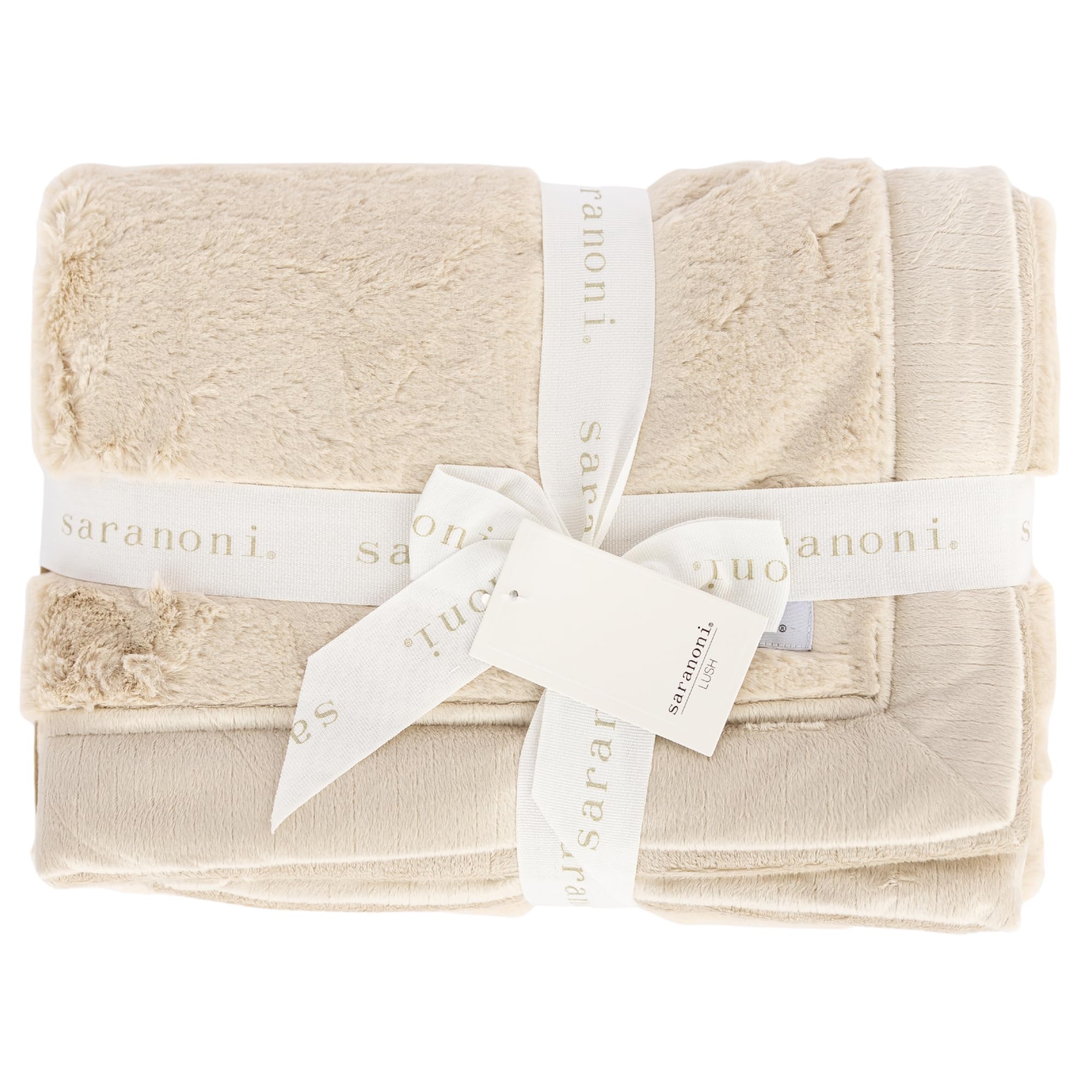 Saranoni Luxury Kids Blanket Plush Soft Teen Comfort Ivory 40x60