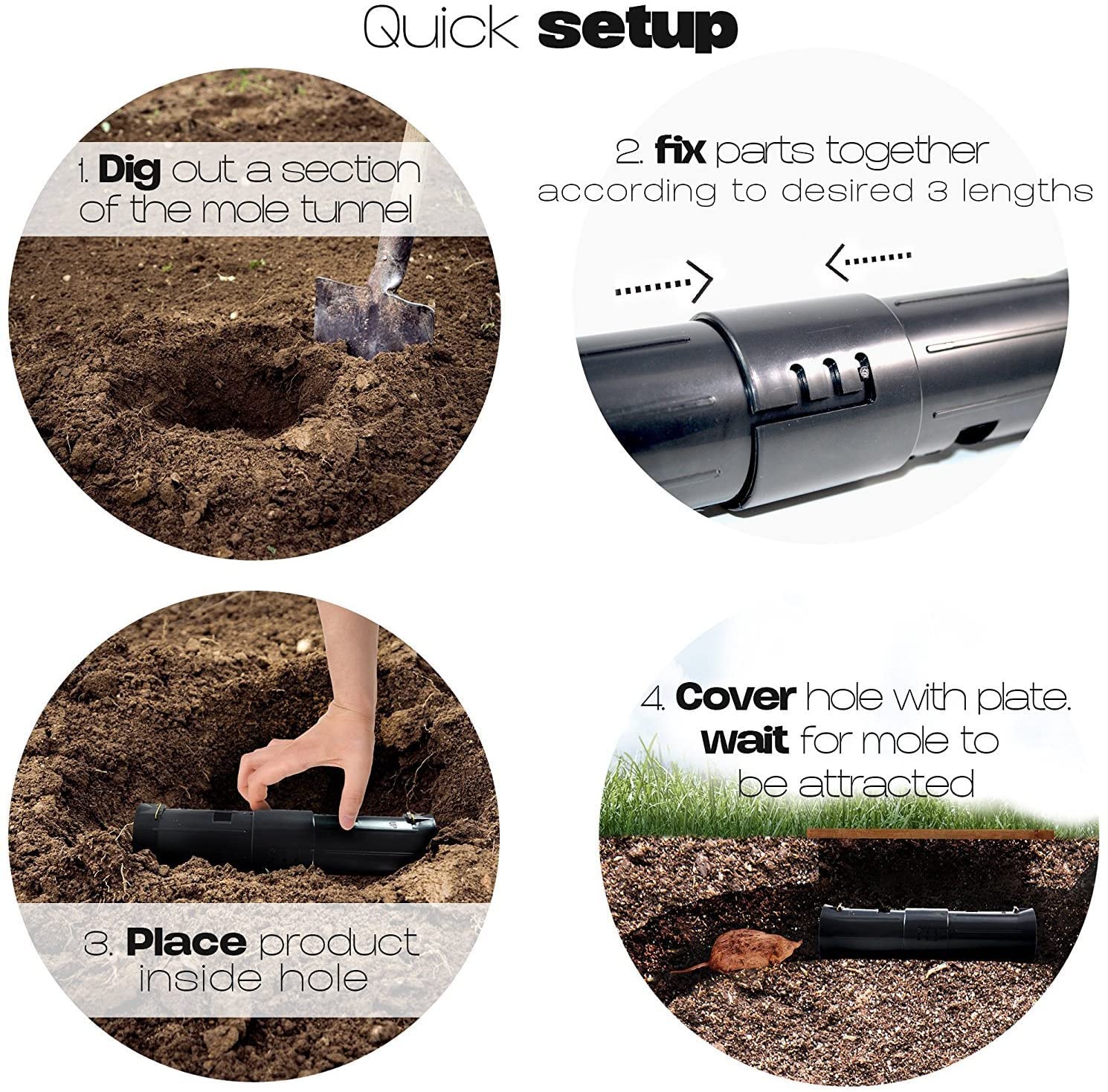 Trampas para Topos y topillos Trampa ecologica para el Control de Topos en su parcela o Jardin (4)