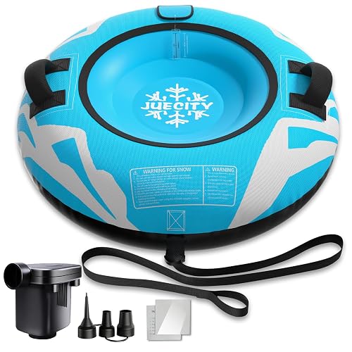 Snow Tube for Sledding Heavy Duty, Inflatable Snow Sled Innertube