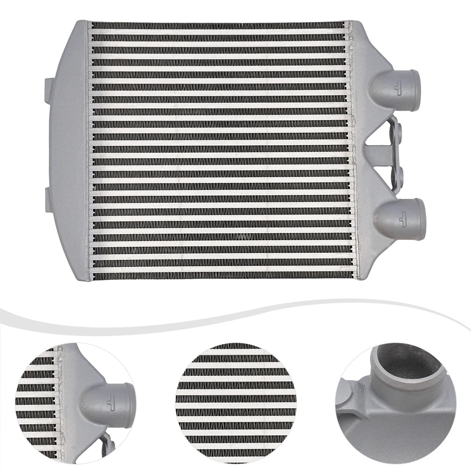 Intercooler do turbiny Pasuje do turbo tuningu i chłodzenia silnika intercooler ze stopu aluminium, o wartości znamionowej 60 psi Chłodnica intercooler