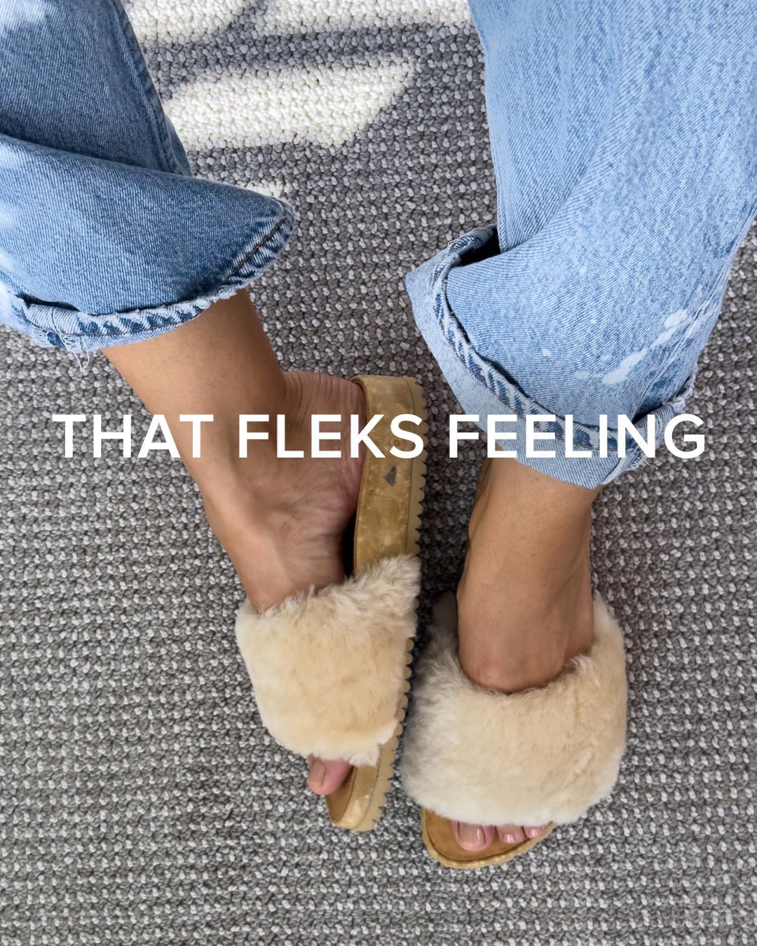 Fleks San Ysidro Women's Shearling Slides, Platform Sandals with Arch Support, Comfort Footwear, Natural Sheepskin Upper - Image 8