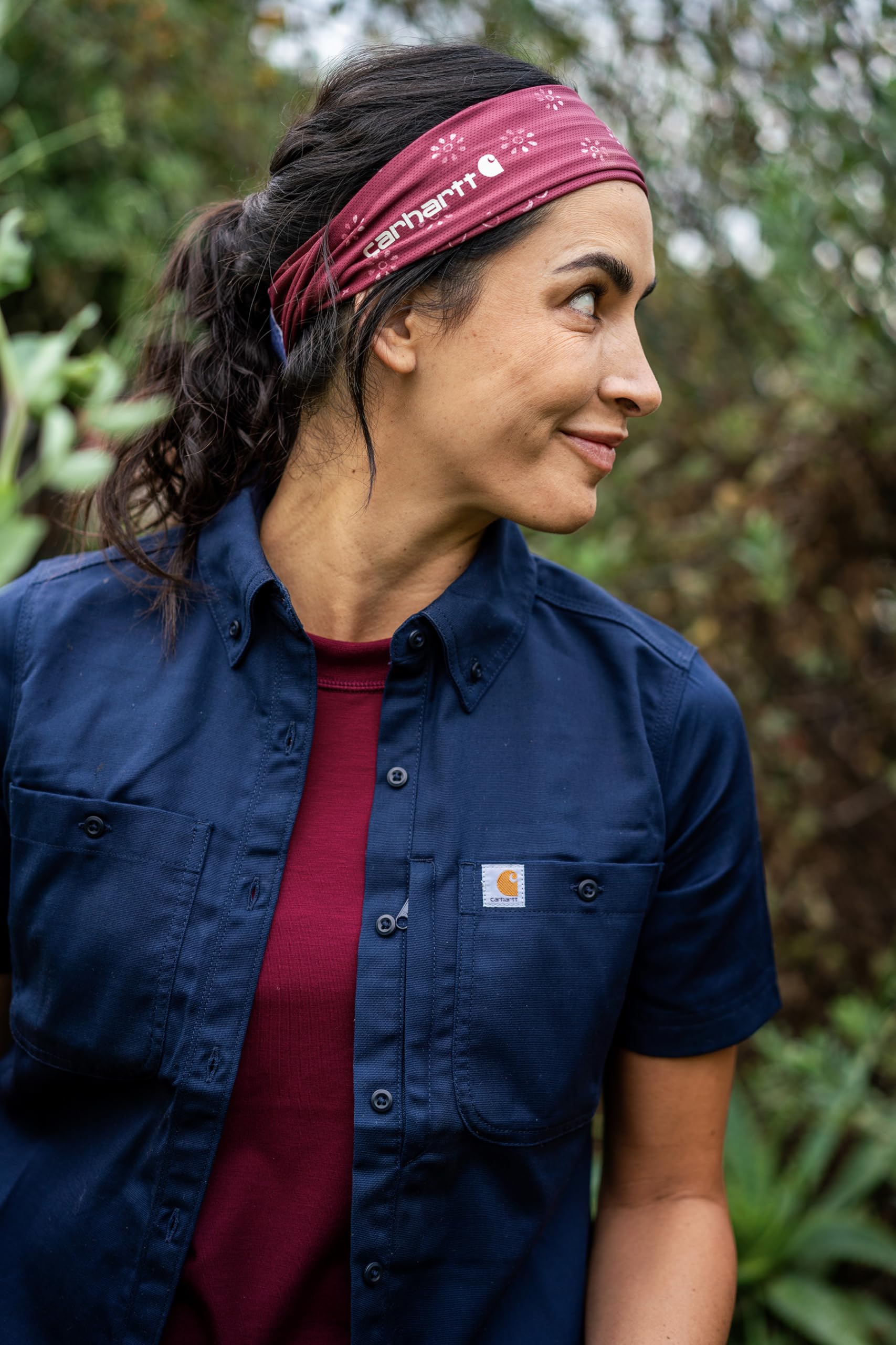 Carhartt Herren UP0263U Force® leichtes kühlendes Stirnband, Bandana-Druck, Apfelbutter/Malz, Einheitsgröße