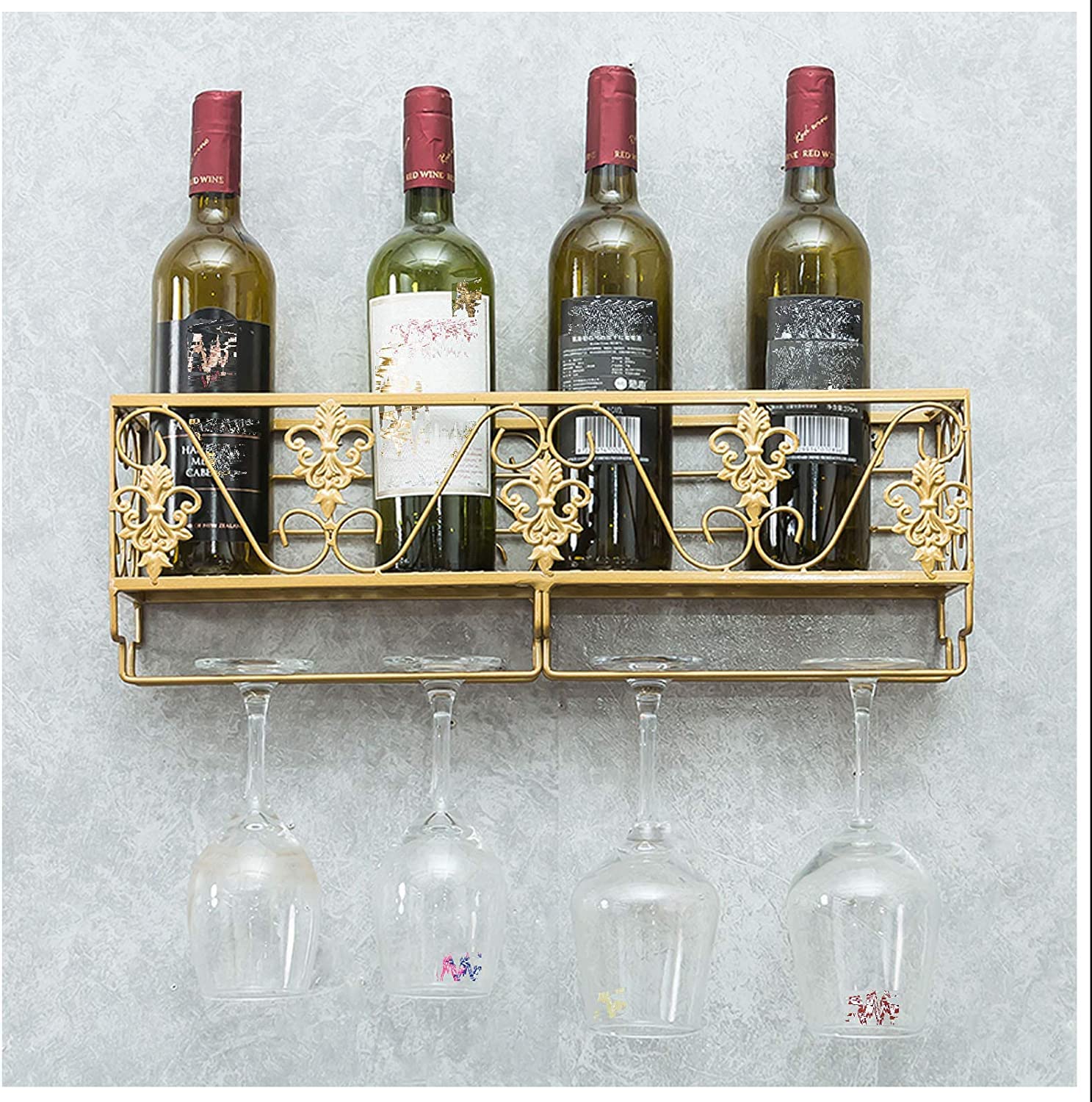 Porte-bouteilles mural pour une décoration créative de la maison et apéritifs