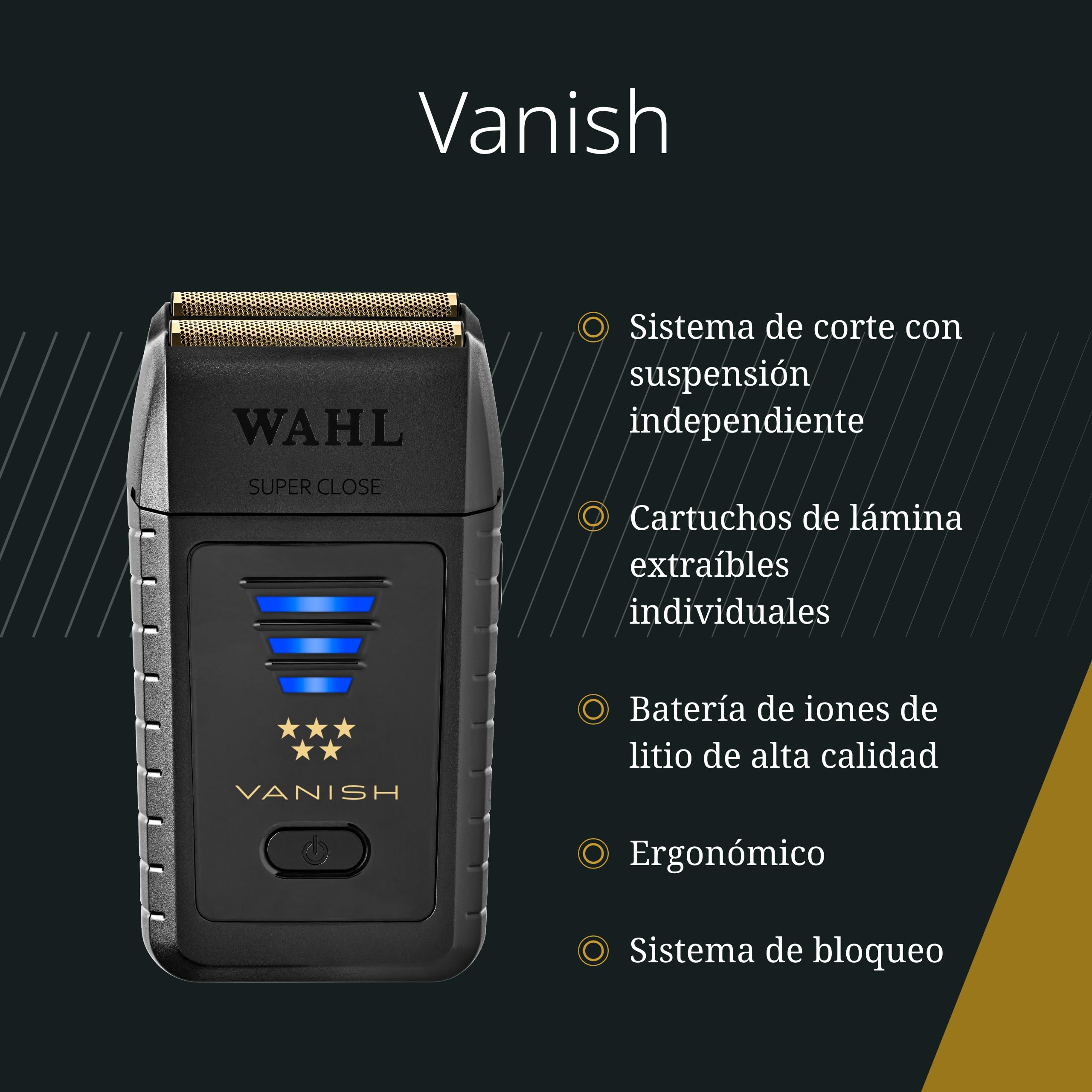 Wahl Vanish Máquina de Afeitar - Afeitadora Eléctrica para un Afeitado Suave y un Acabado Limpio