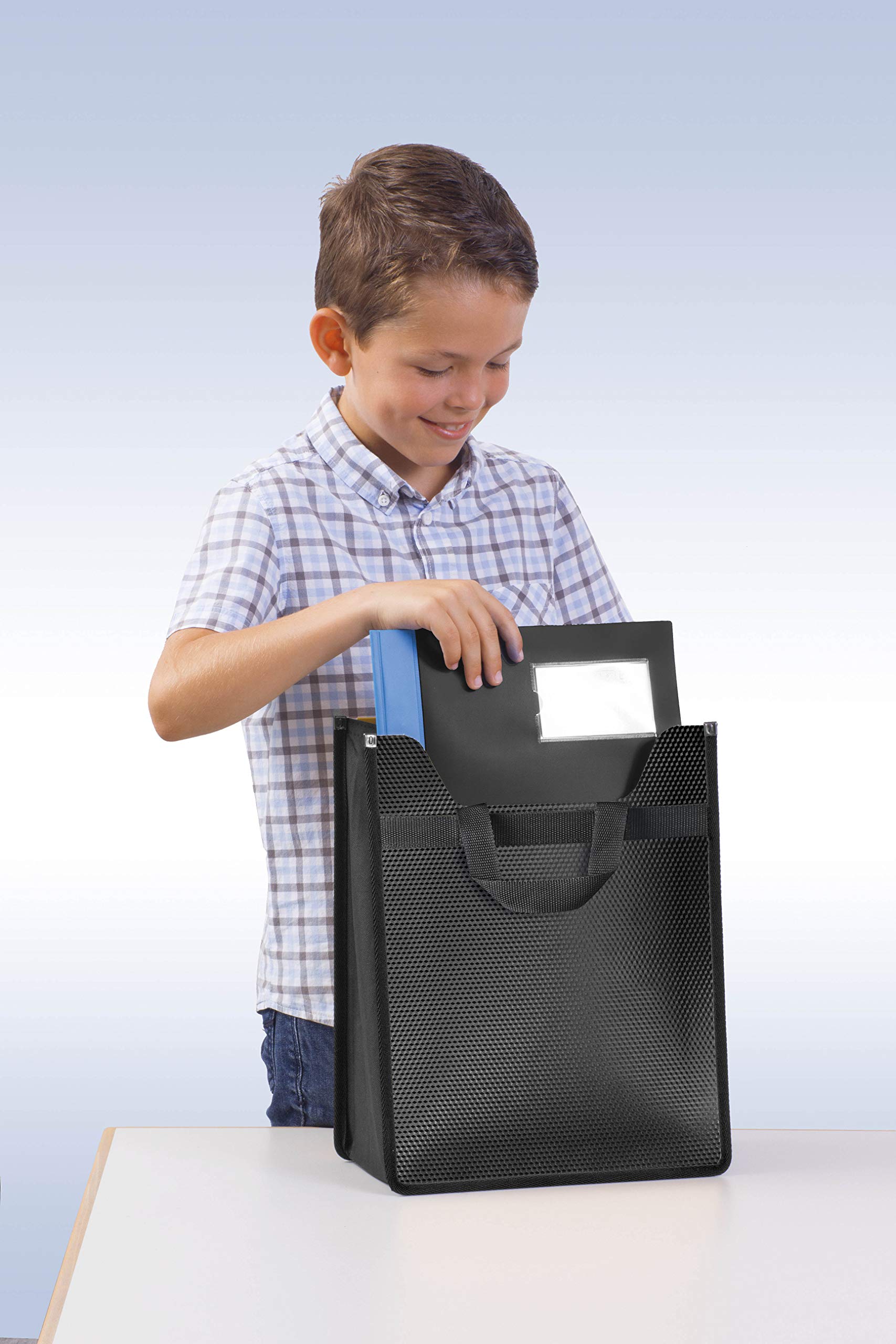 Veloflex Velobag Heftbox A4 Hoch - Schwarz, Mit Klettverschluss