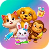 Clean pets using gentle washing, brushing, and grooming tools