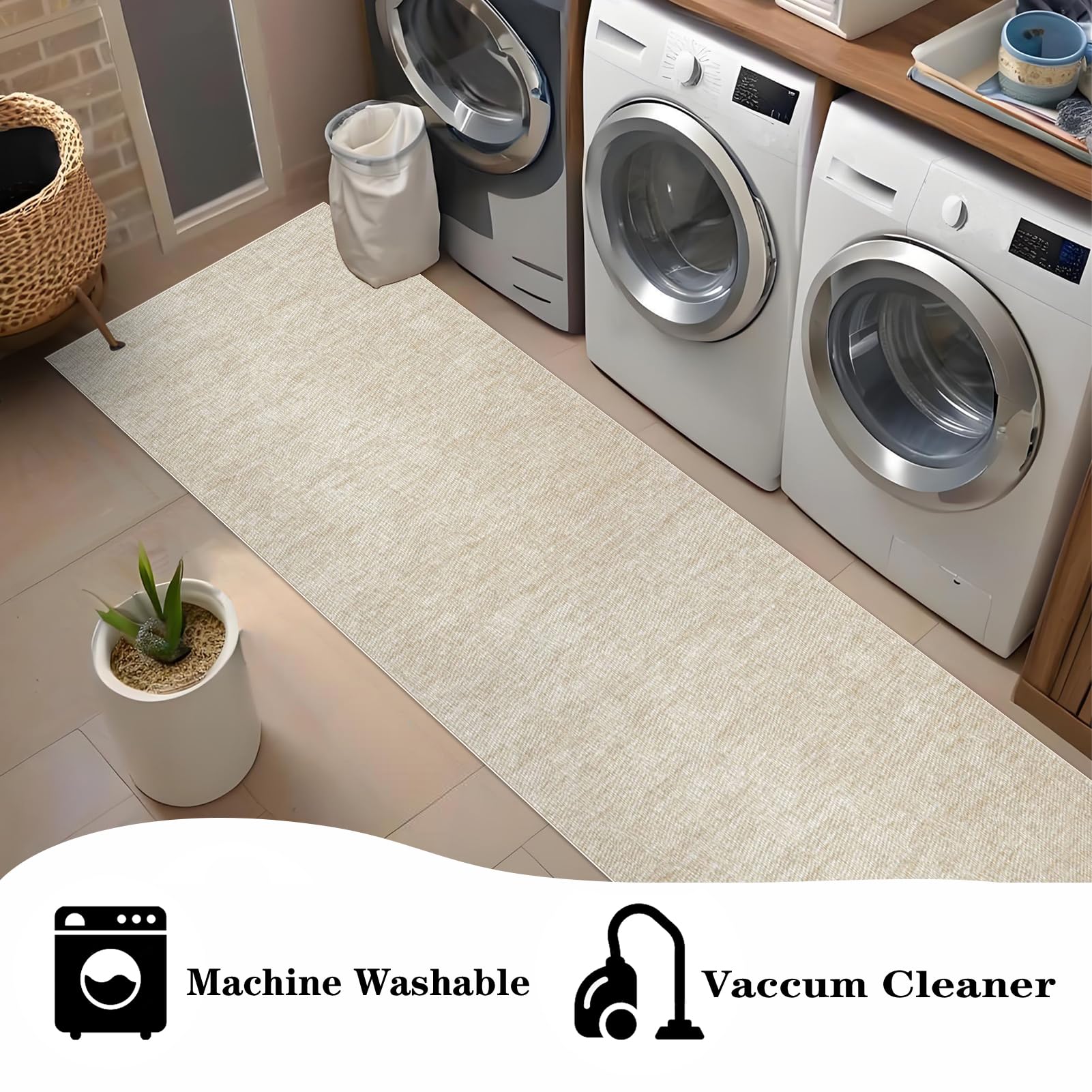 Teppich Läufer Flur 50 x 350 cm Küchenläufer rutschfest Waschbarer Teppich im Eingangsbereich Outdoor Teppich Teppiche für Bettvorleger Matte Schlafzimmer