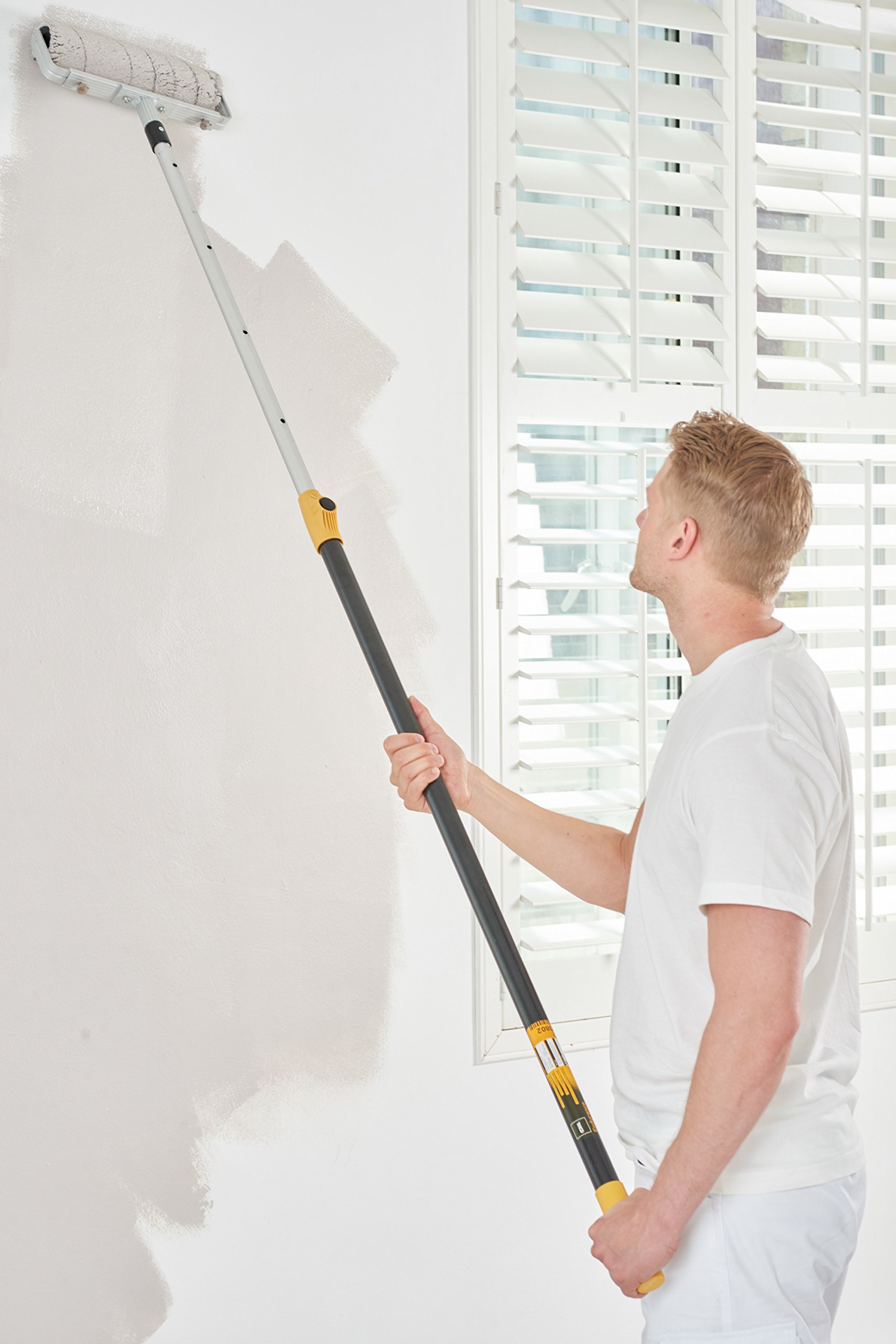 Coral Outils de 42700 Endurance Rouleau à peinture Cadre avec un motif Heavy Duty réglable double bras de 12 à 45,7 cm – Gris