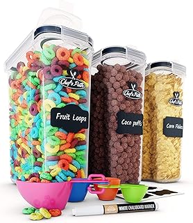 Chefs Path Cereal Storage Containers (4L, Se...,