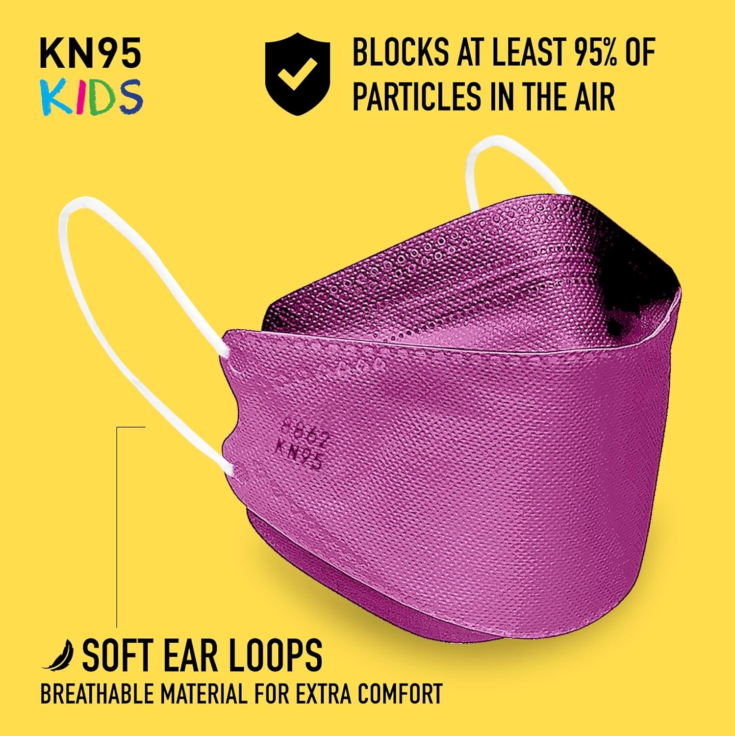 Good Mask Co. Good Comfort KN95 Face Mask, Disposable KN95 Face Mask, Folding, Comfortable Face Masks, Bulk Face Masks - Image 5