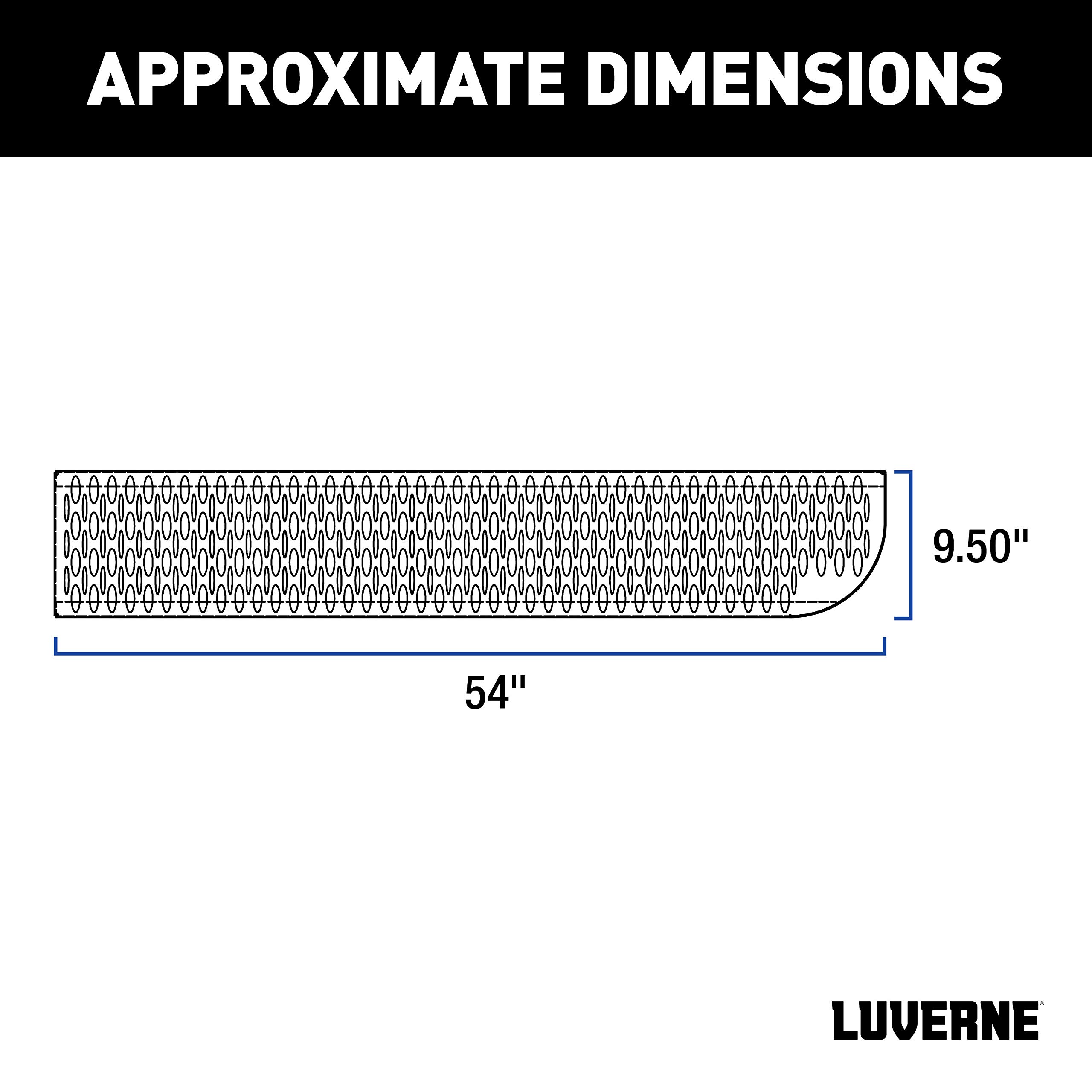 Luverne 495154-401801 Grip Step XL 9-1/2 x 54-in Steel Passenger Side Running Board, Select Ford Transit-150, 250, 350