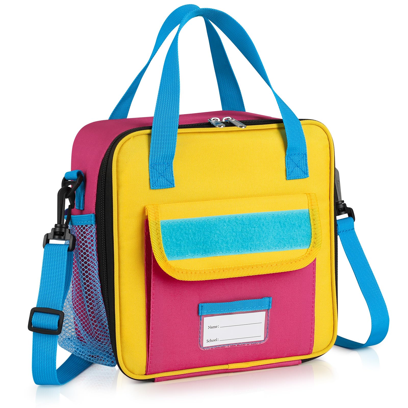 REDSHELL Tactical Lunch Box Kids, Large Insulated Lunch Bag for Girls, Cooler Lunchbag, Square Toddler Lunchbox, School Daycare Lunch Tote Pail with