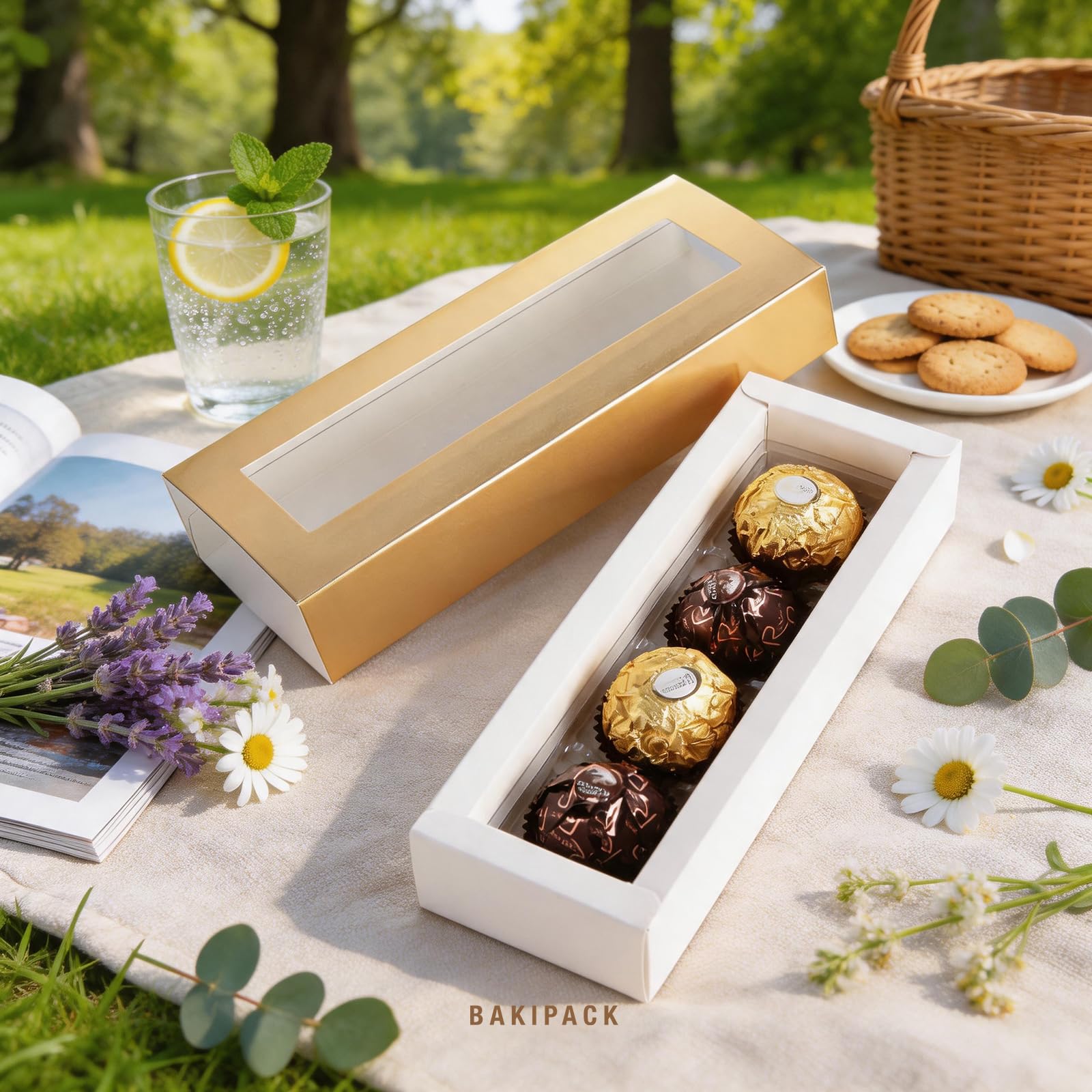 Amazon.com: BAKIPACK 20 Truffle Boxes, Chocolate Boxes, Candy