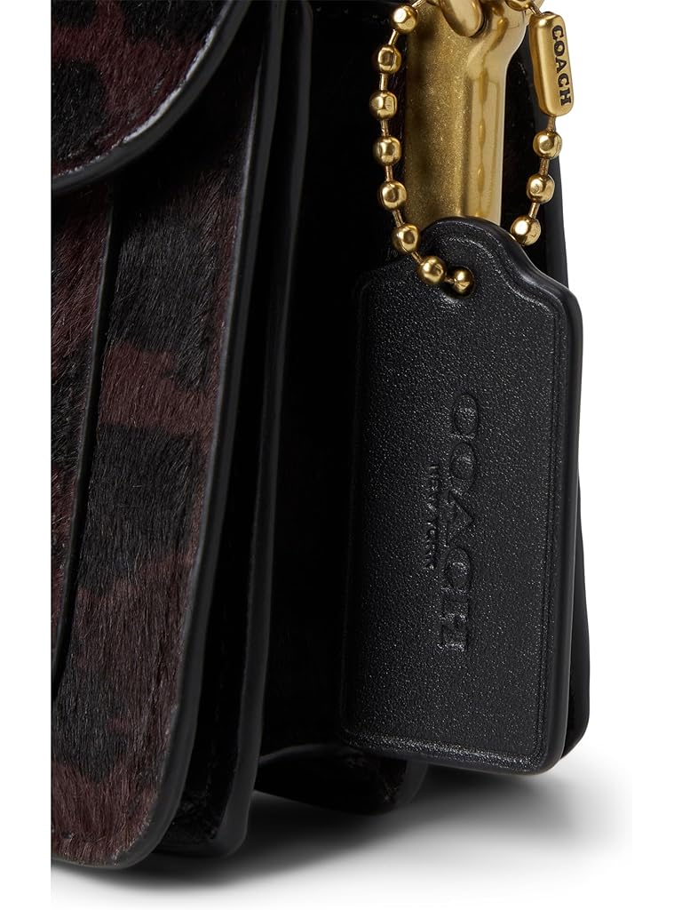 Tan COACH Tabby Shoulder Bag 20 In Haircalf With Leopard Print