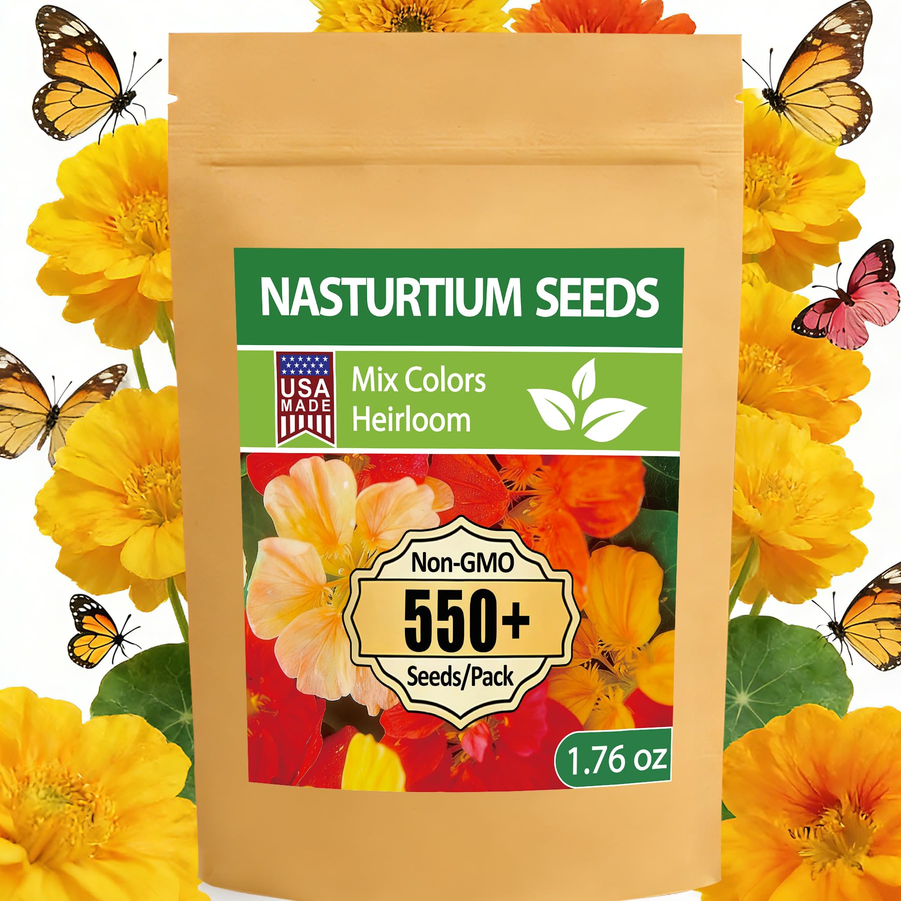 LUOJIBIE Nasturtium Seeds
