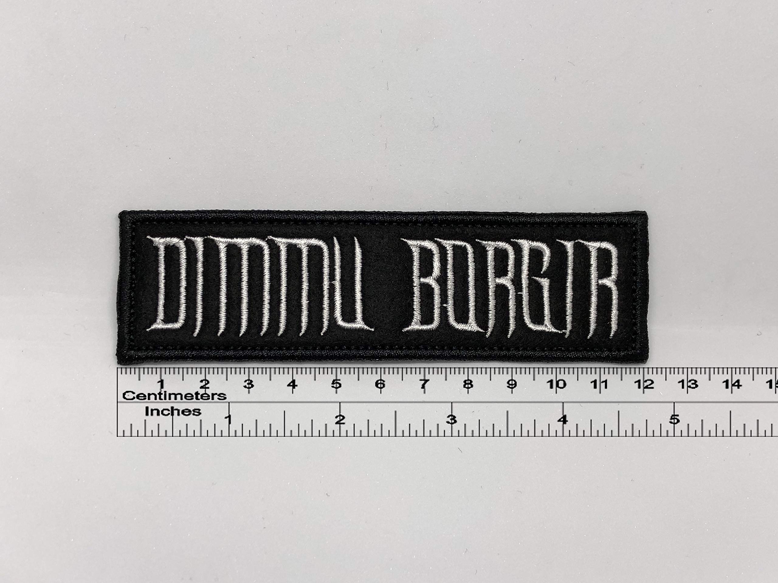 Dimmu Borgir Band Name Patch 12cm x 3,4cm / 4,72" x 1,34" (Sew-On)