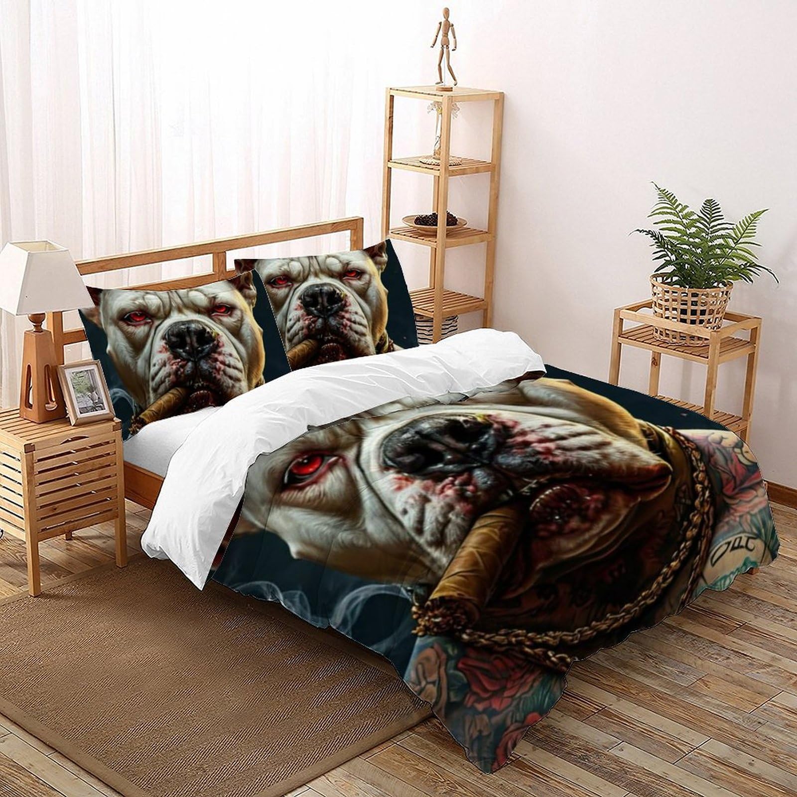Housse de couette chien gangster pour transformer la chambre des enfants avec style