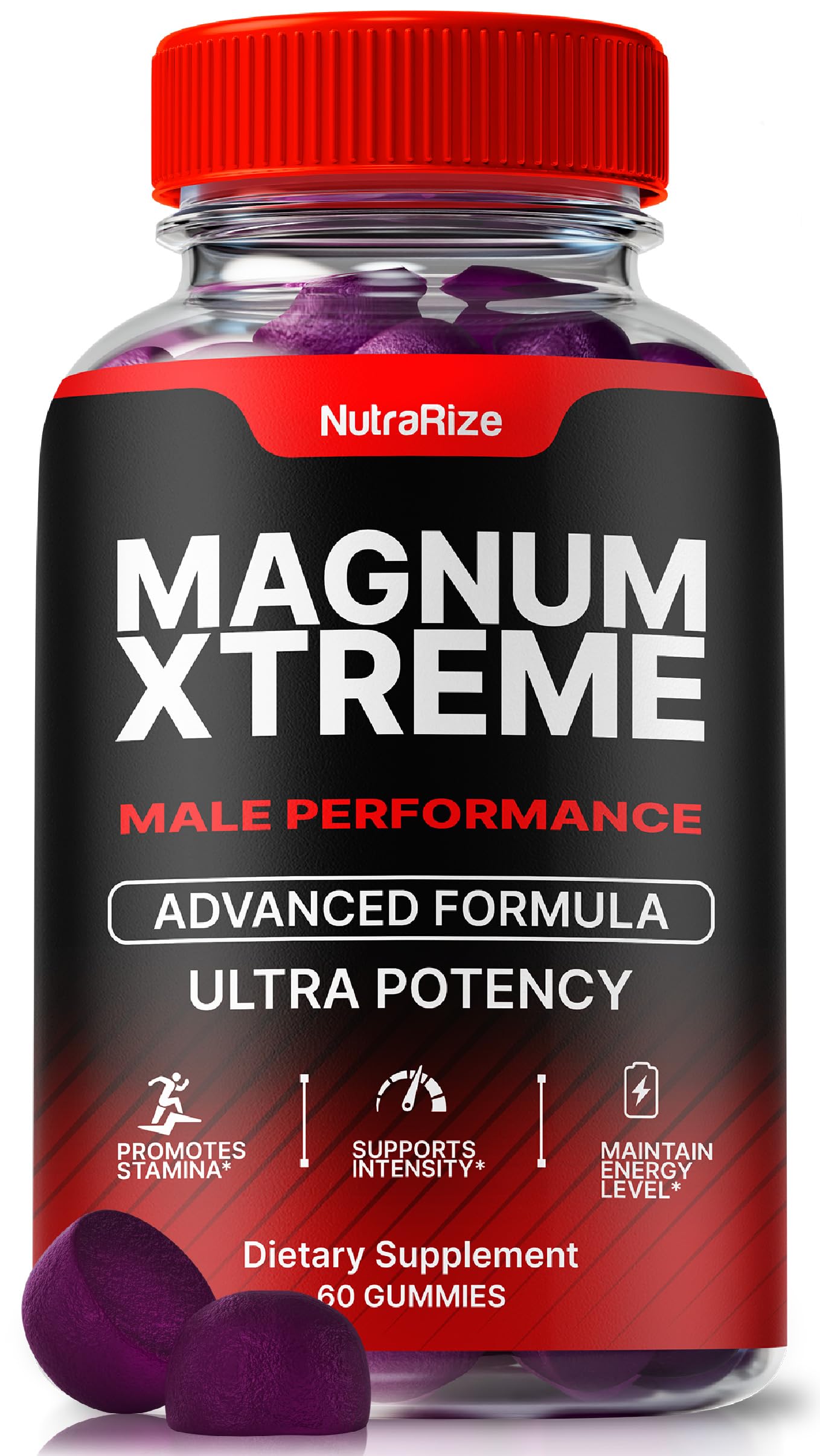 Magnum Xtreme Gummies: Ultra Potency Natural Formula for Men's Performance (60 Count)