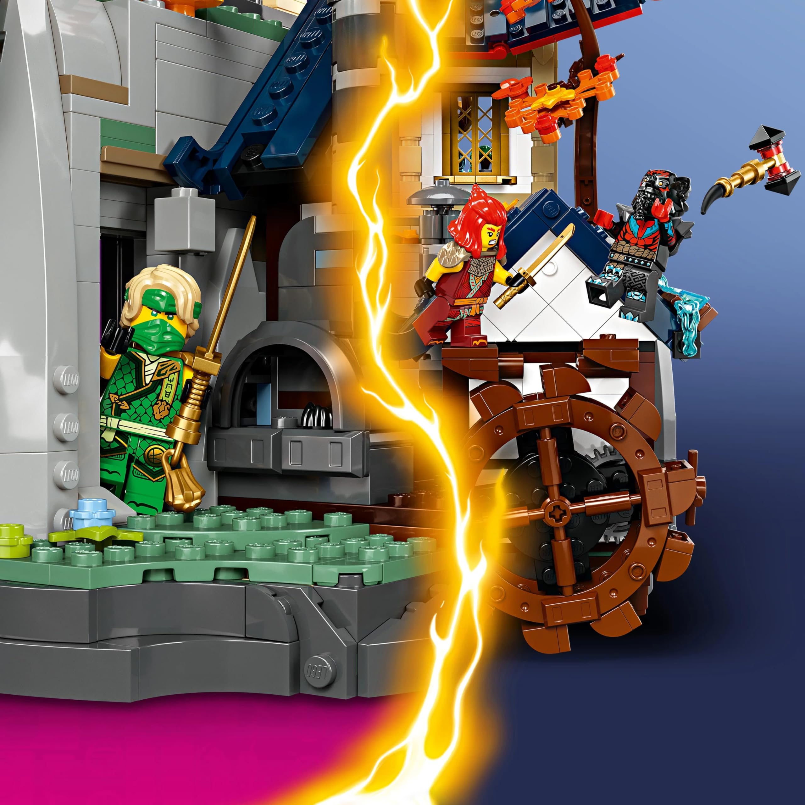 LEGO Ninjago Tournament Temple City Set 71814, 3489 Teile, 14 Minifiguren, Bauspielzeug, Neuerscheinung 2024