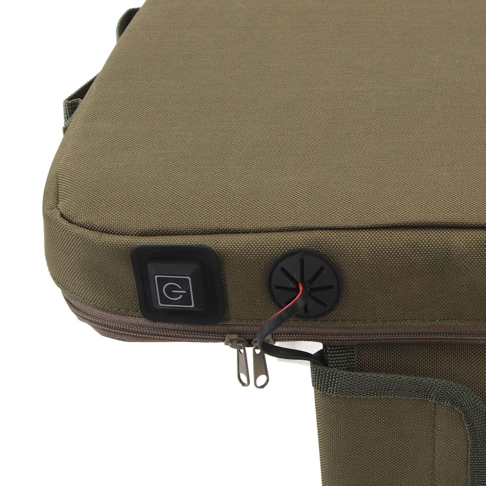 VGEBY Cojín de Asiento con Calefacción Portátil, Carga USB, 3 Configuraciones de Temperatura, Ligero, Impermeable, con Tecnología de Calefacción Inteligente, para Acampar, Pescar,